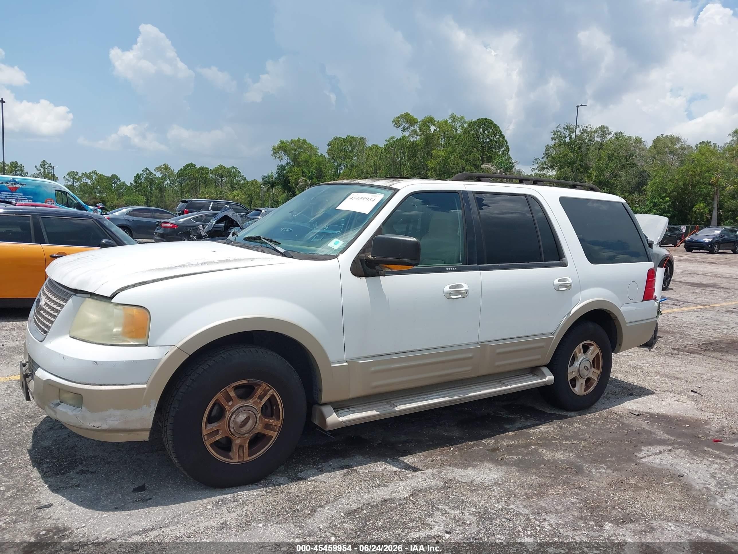2006 Ford Expedition Eddie Bauer/king Ranch White vin: 1FMPU17576LA09470