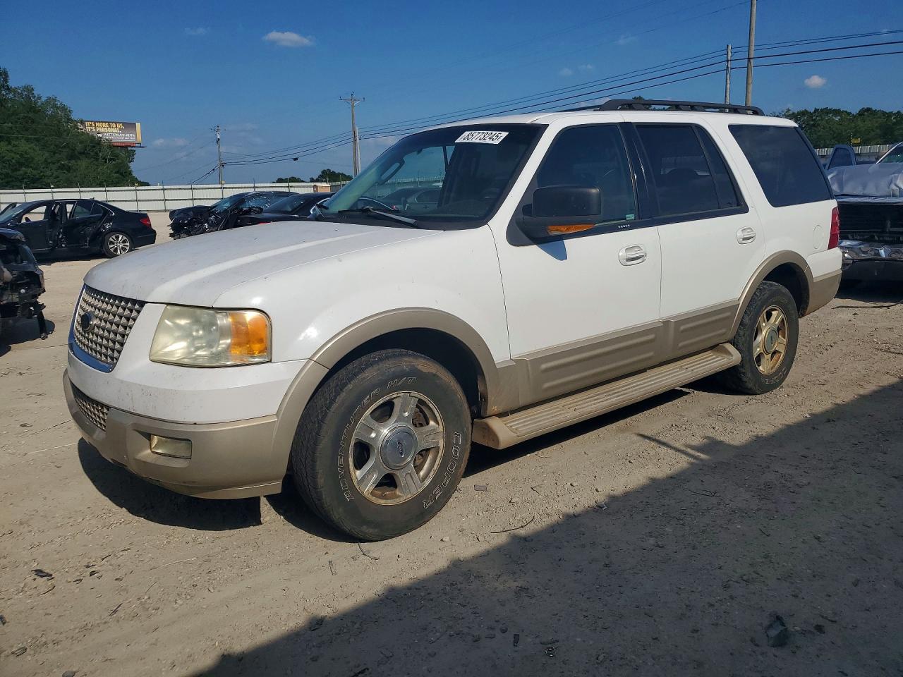 2005 Ford Expedition Eddie Bauer White vin: 1FMPU17585LA59924