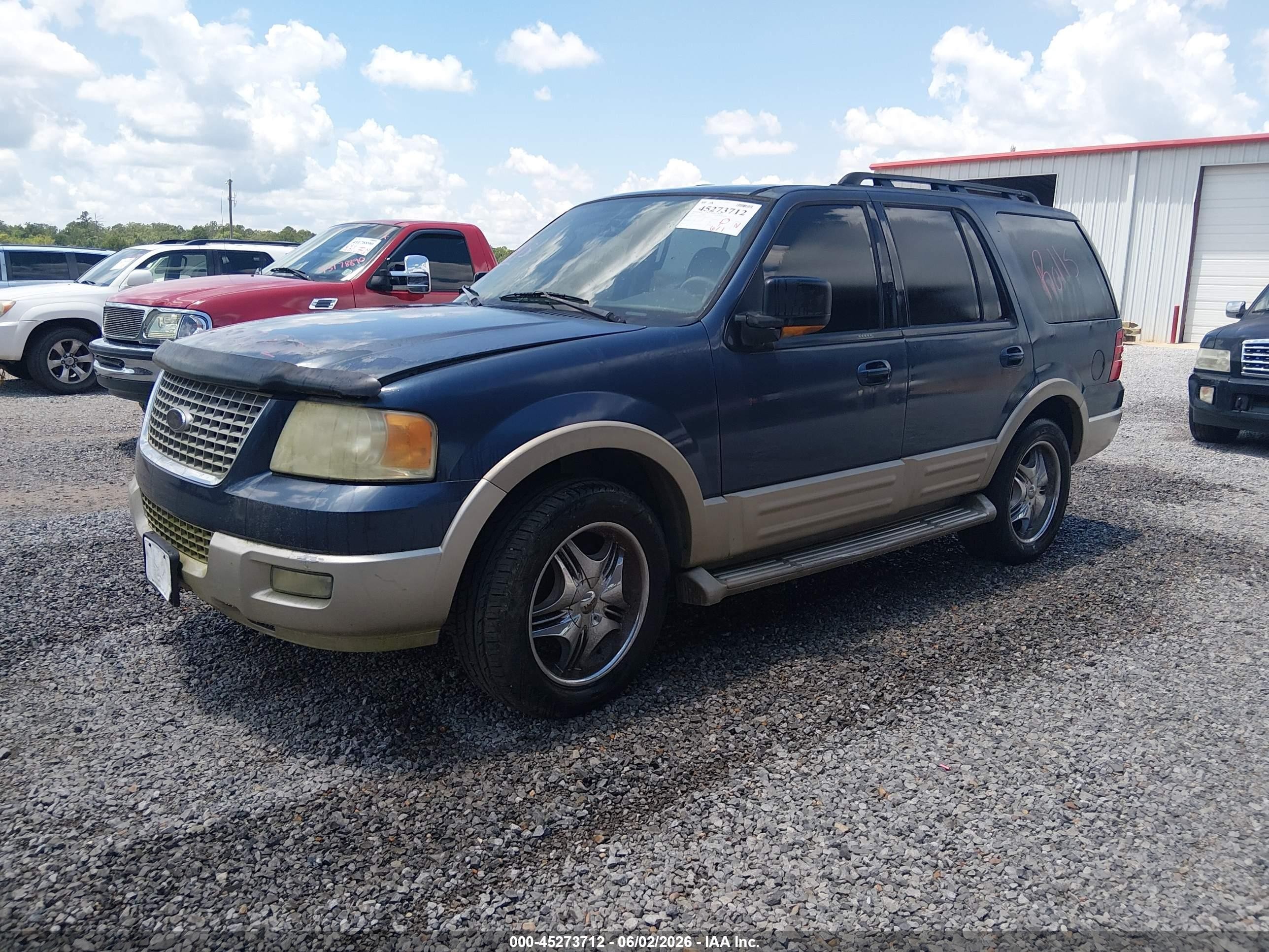 2005 Ford Expedition Eddie Bauer/king Ranch Blue vin: 1FMPU175X5LA83397