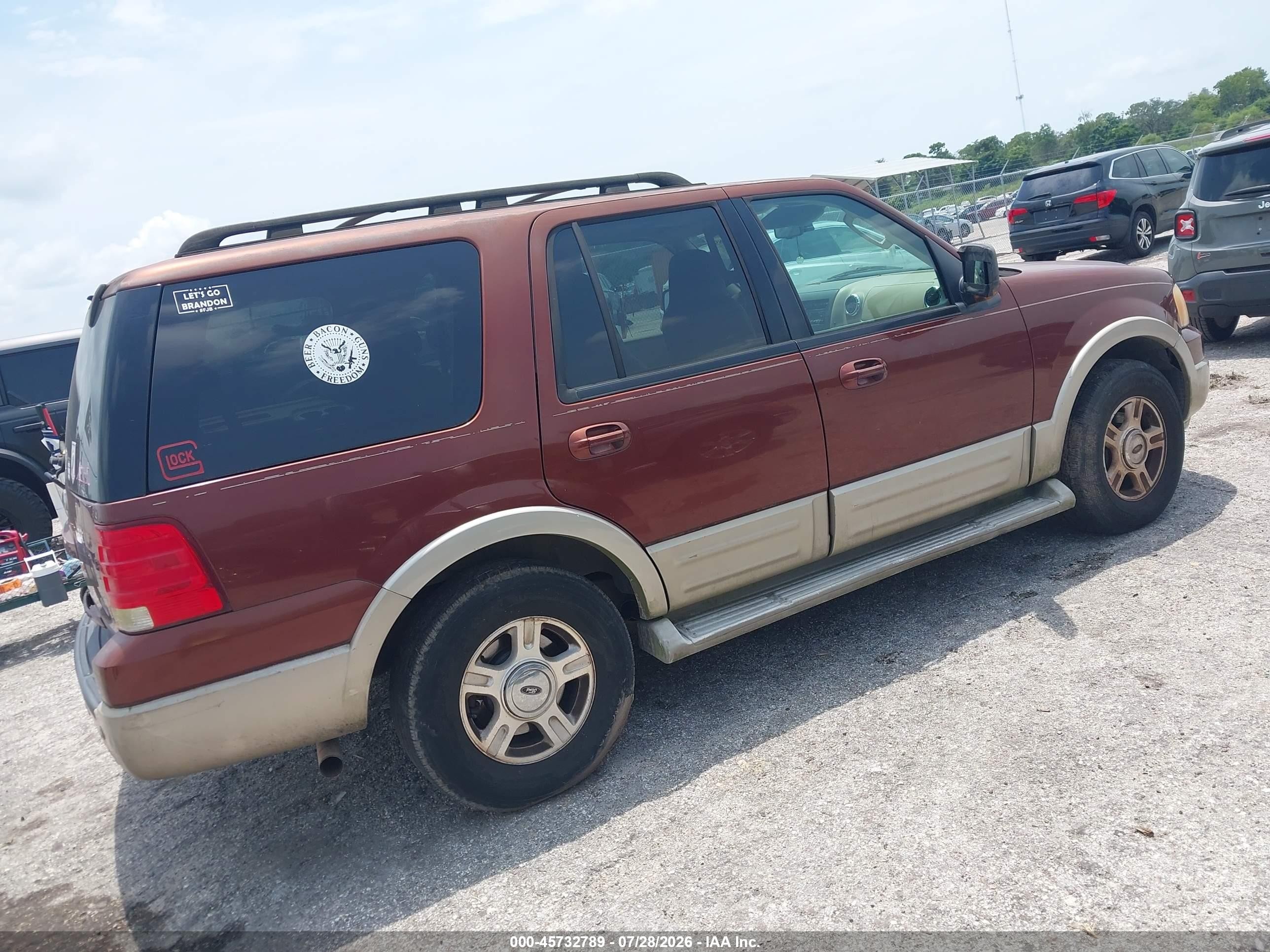 2006 Ford Expedition Eddie Bauer/king Ranch Brown vin: 1FMPU175X6LA66438
