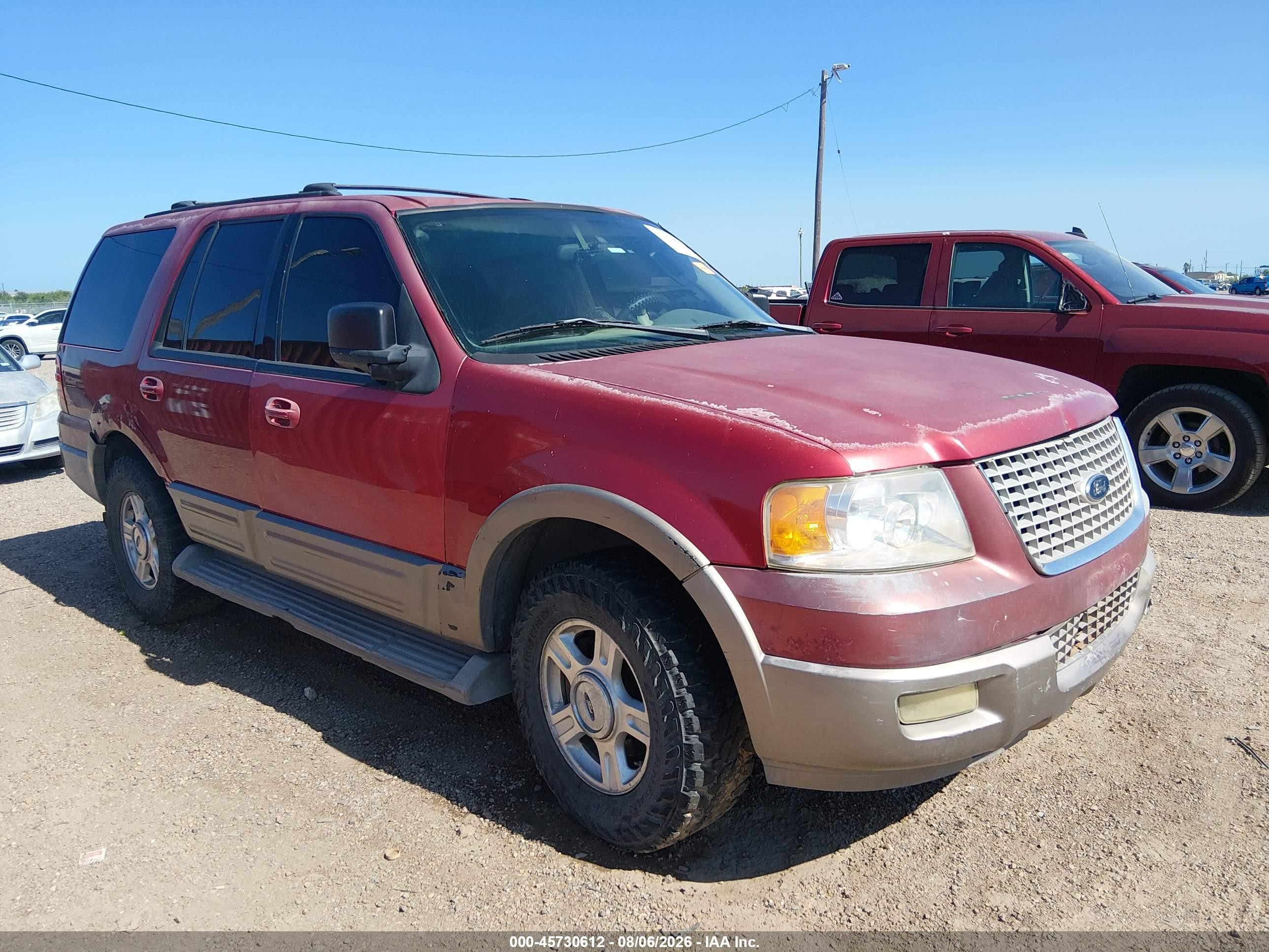 2004 Ford Expedition Eddie Bauer Red vin: 1FMPU17L04LA34643
