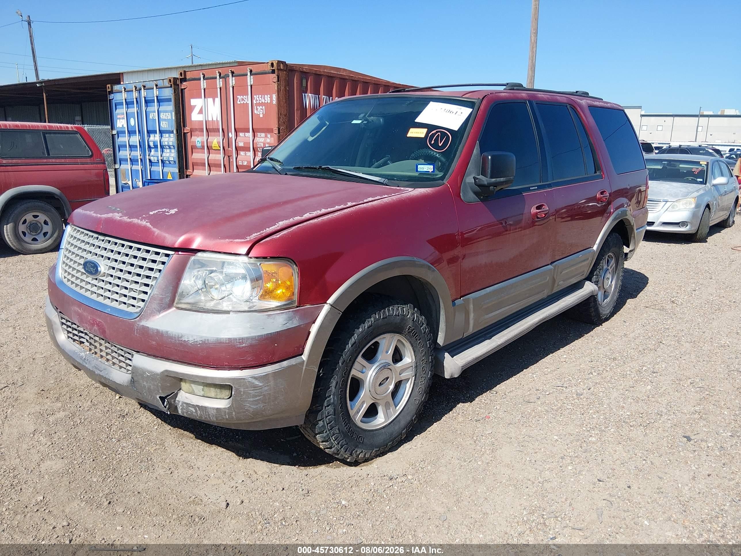 2004 Ford Expedition Eddie Bauer Red vin: 1FMPU17L04LA34643