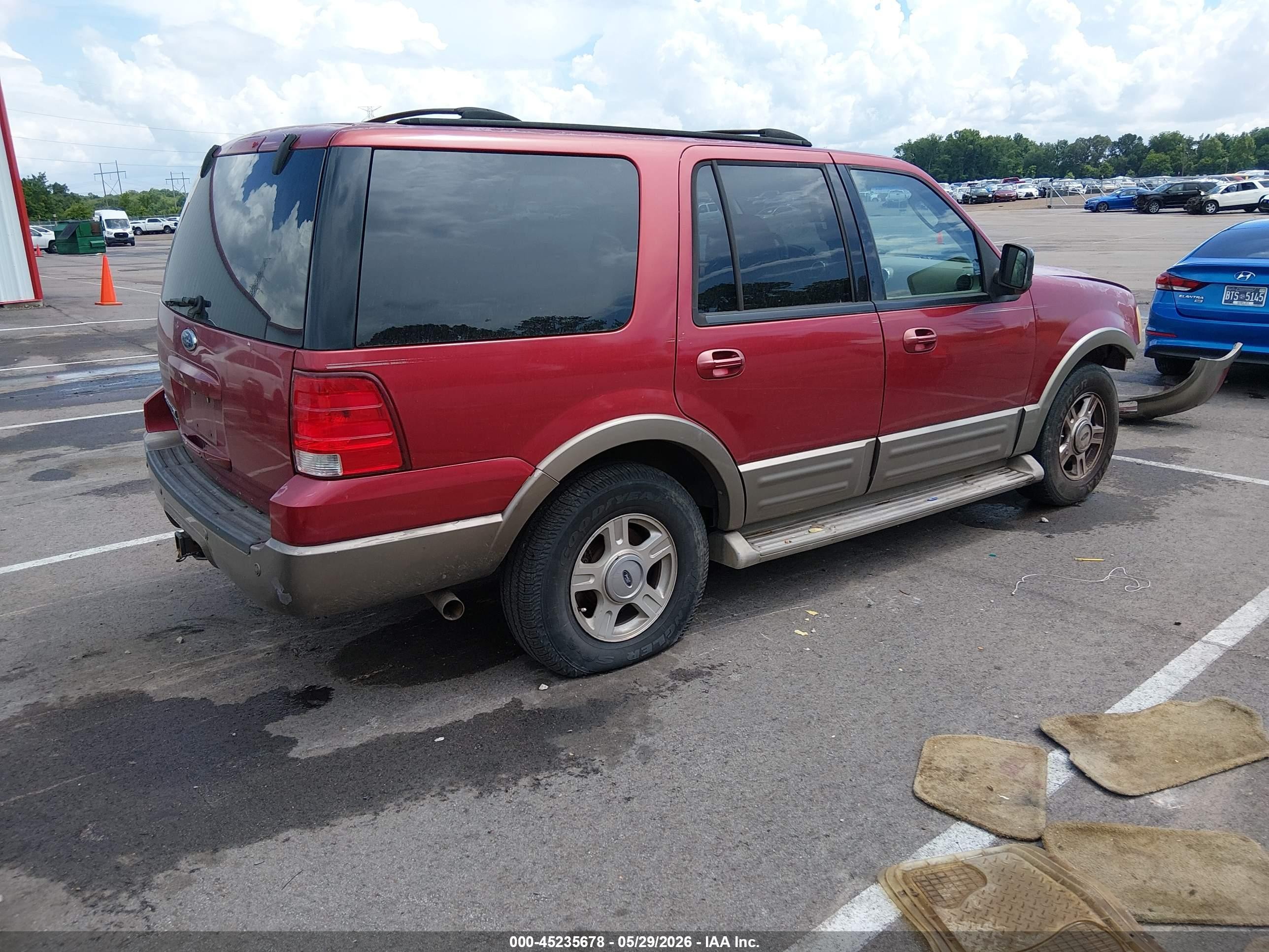 2004 Ford Expedition Eddie Bauer Красный vin: 1FMPU17L34LB68322