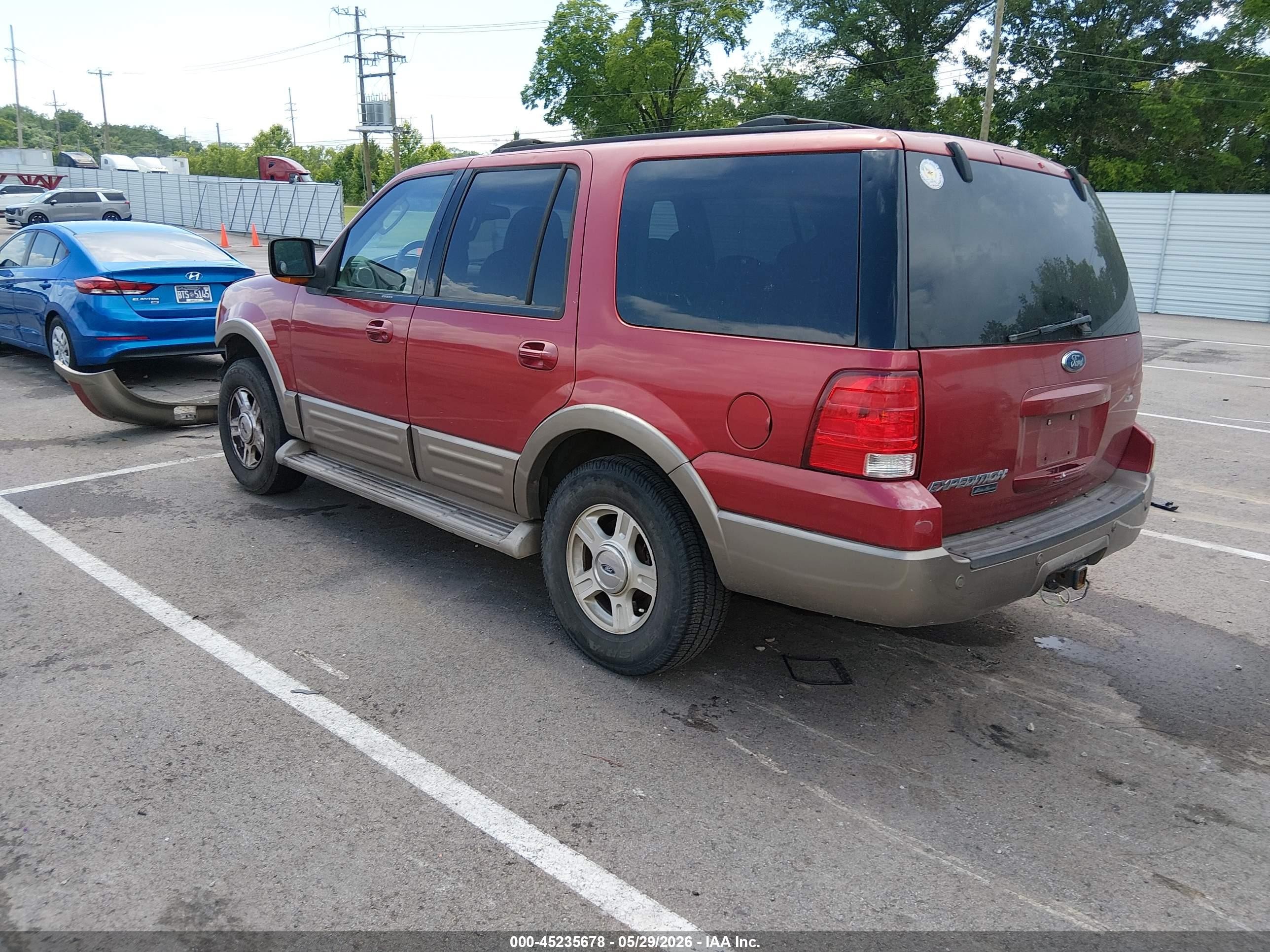 2004 Ford Expedition Eddie Bauer Красный vin: 1FMPU17L34LB68322