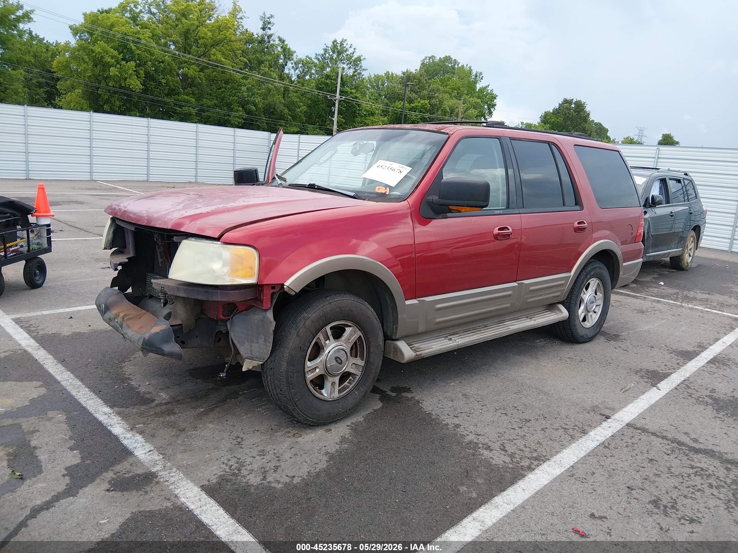 2004 Ford Expedition Eddie Bauer Красный vin: 1FMPU17L34LB68322