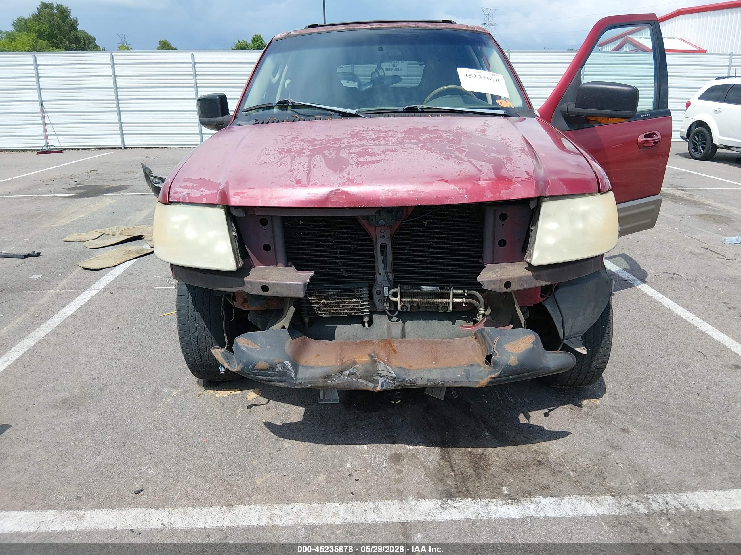 2004 Ford Expedition Eddie Bauer Красный vin: 1FMPU17L34LB68322