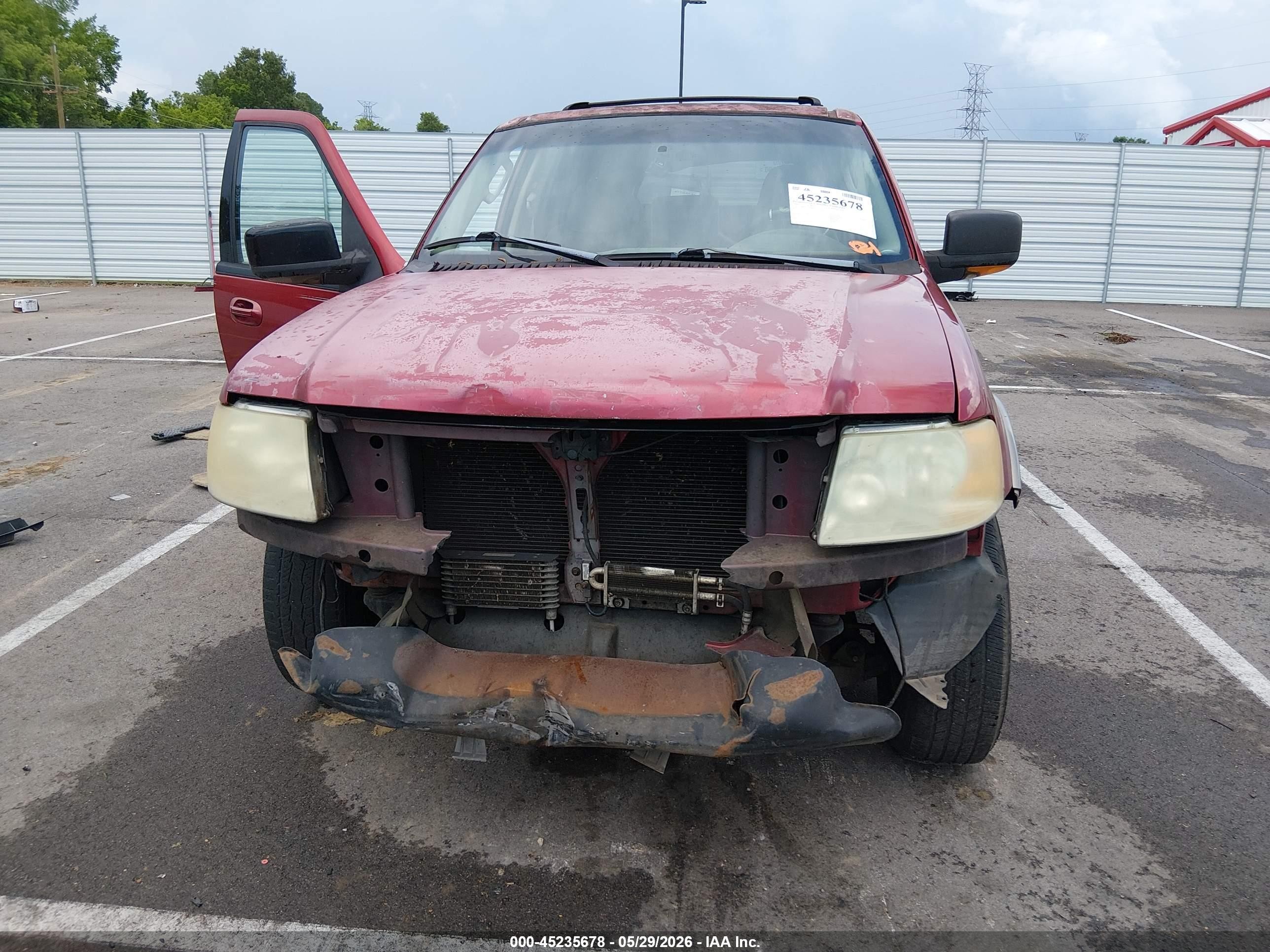 2004 Ford Expedition Eddie Bauer Красный vin: 1FMPU17L34LB68322