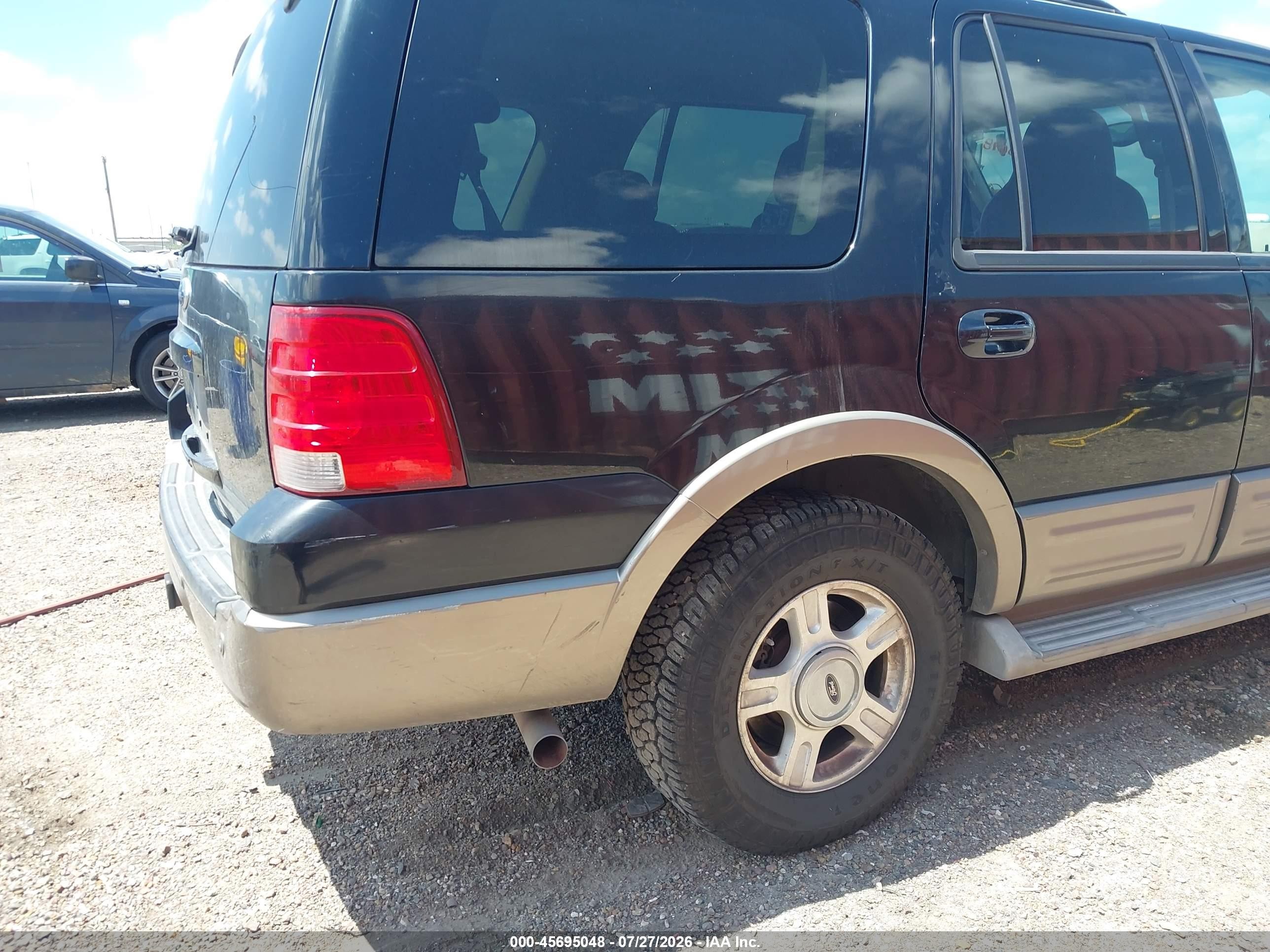 2004 Ford Expedition Eddie Bauer Black vin: 1FMPU17L44LB77742