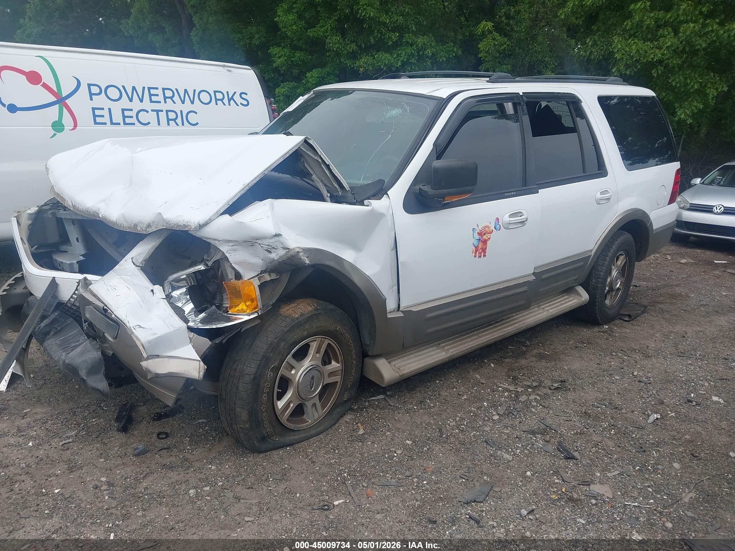 2004 Ford Expedition Eddie Bauer White vin: 1FMPU17L54LB41283