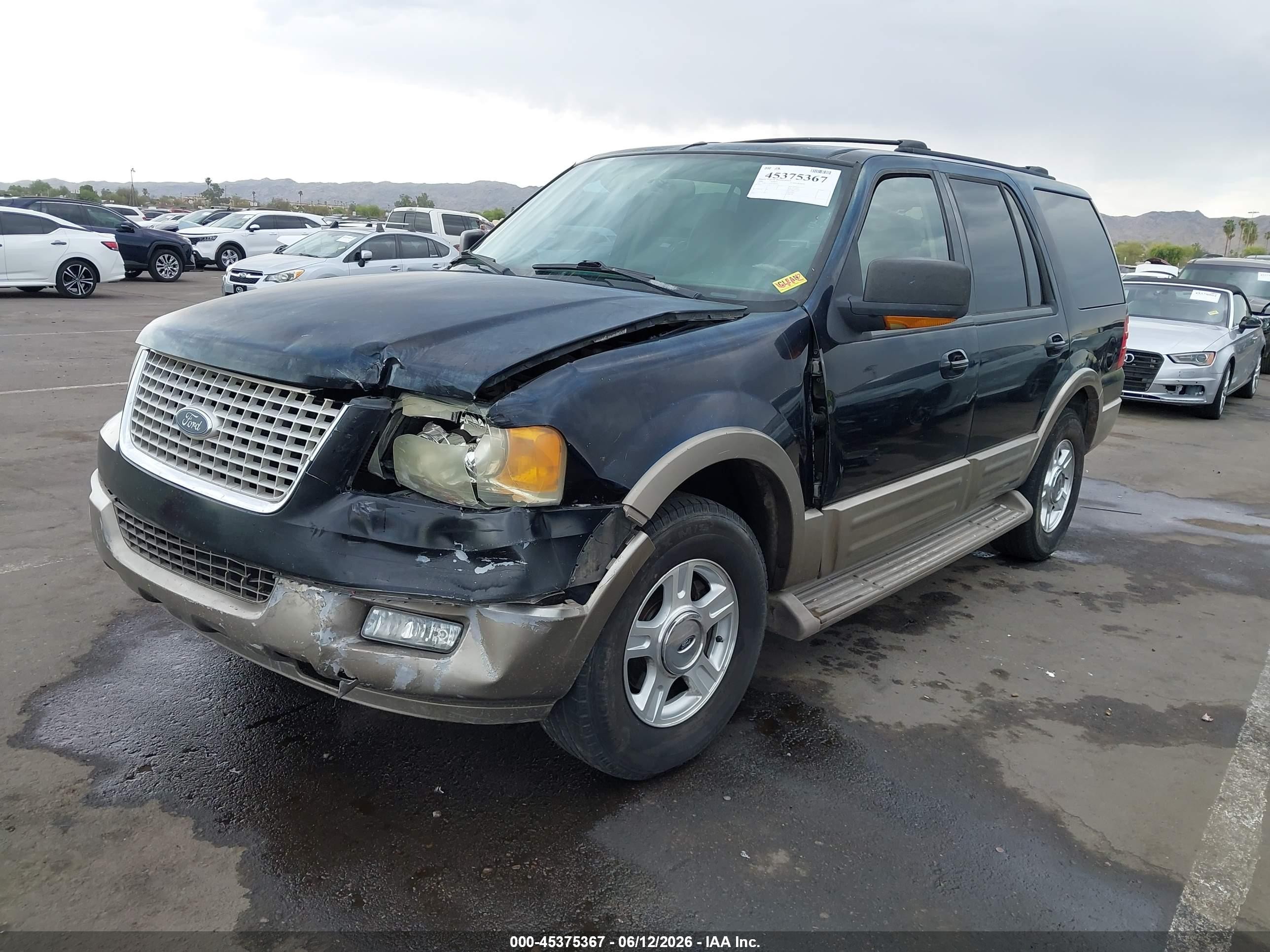 2004 Ford Expedition Eddie Bauer Black vin: 1FMPU17L64LB60361