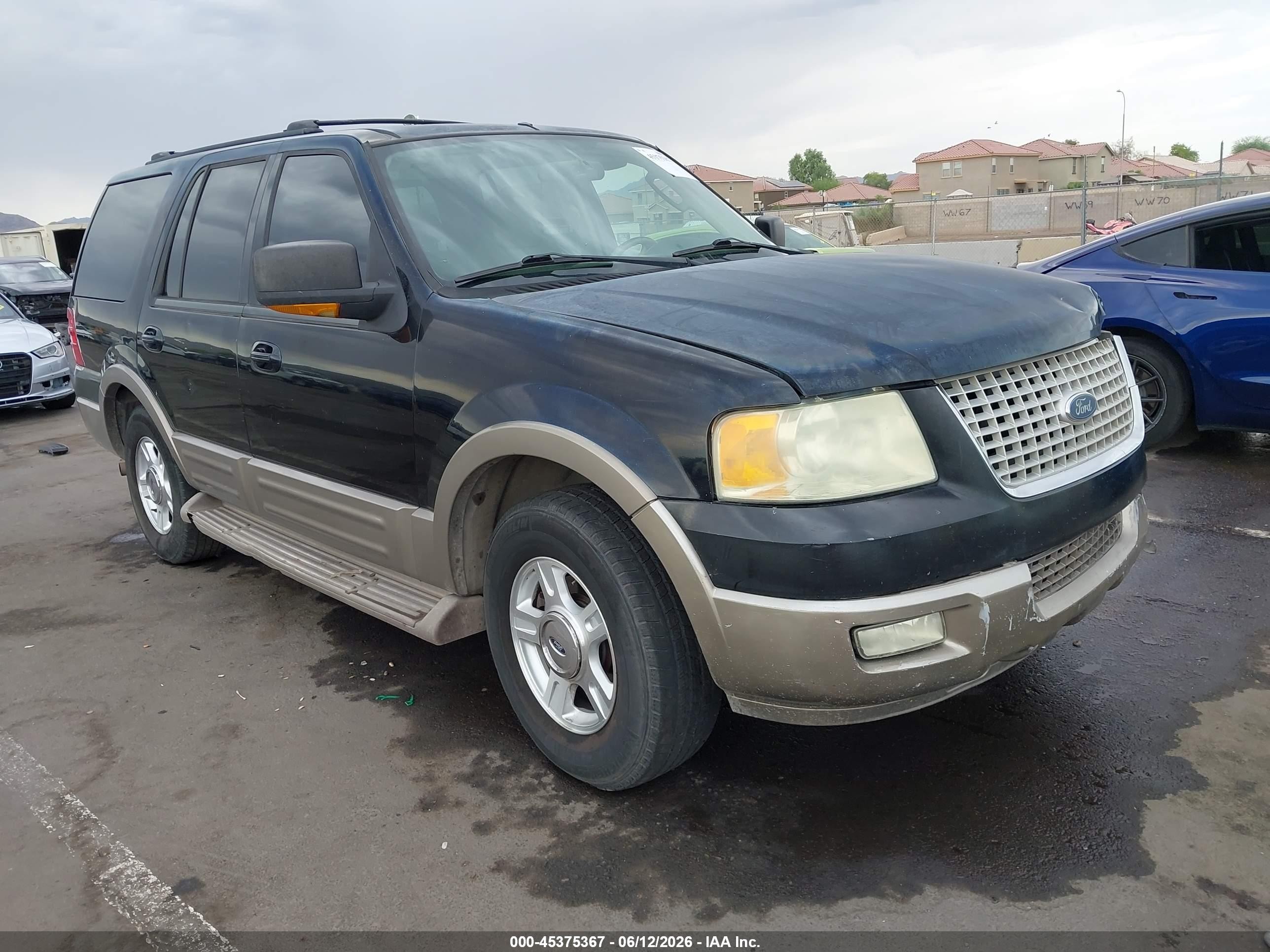 2004 Ford Expedition Eddie Bauer Black vin: 1FMPU17L64LB60361