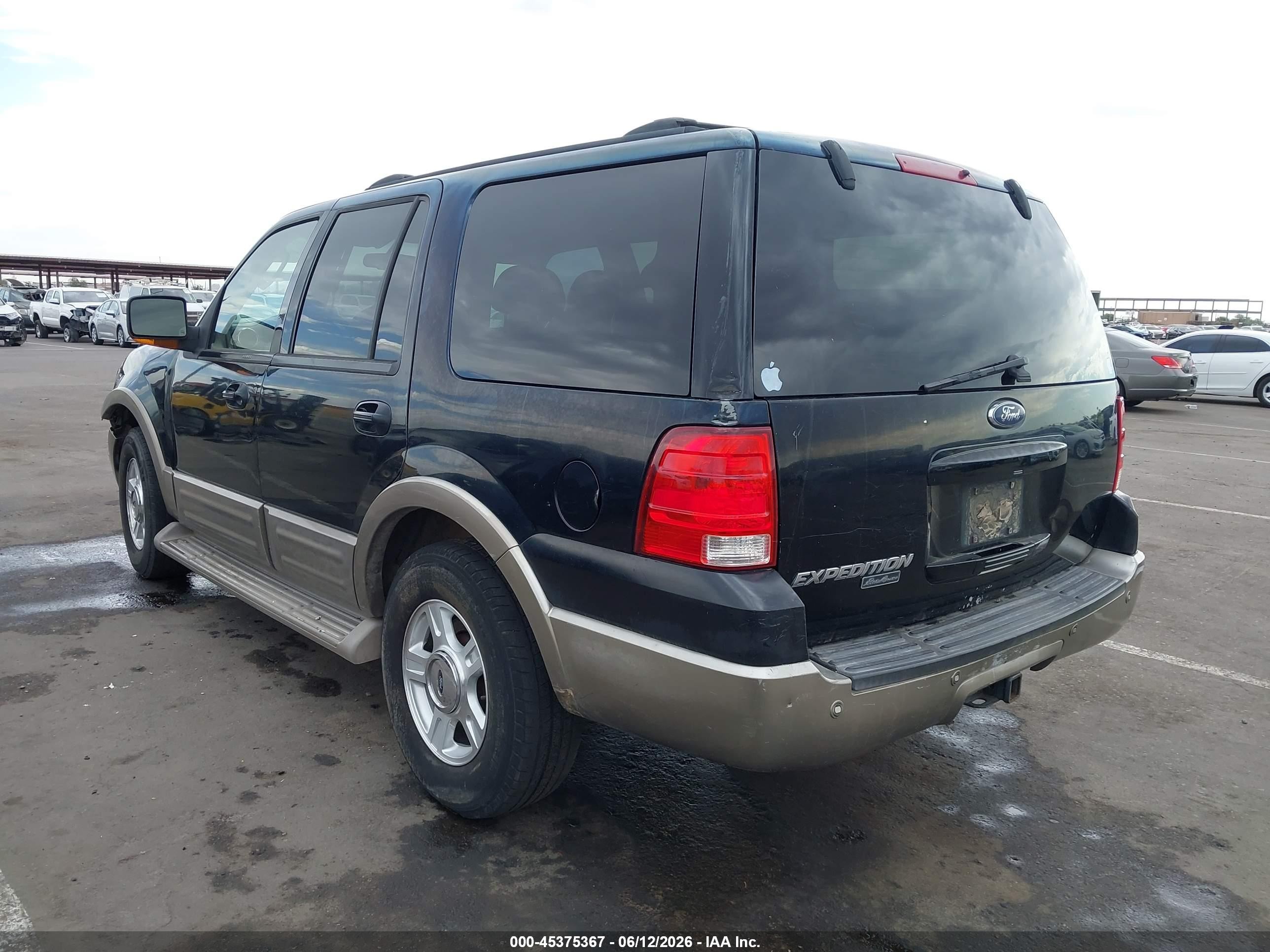 2004 Ford Expedition Eddie Bauer Black vin: 1FMPU17L64LB60361