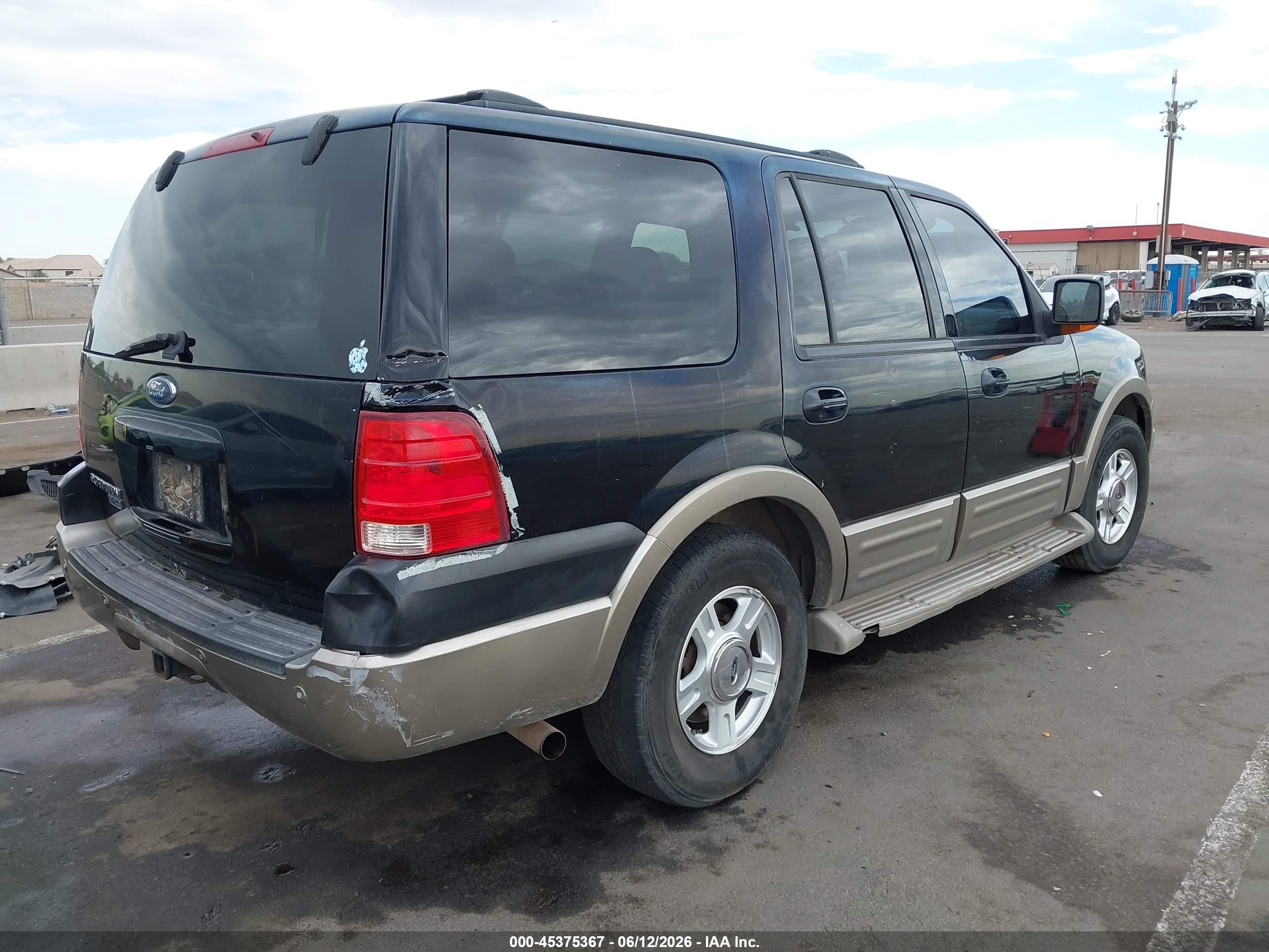 2004 Ford Expedition Eddie Bauer Black vin: 1FMPU17L64LB60361