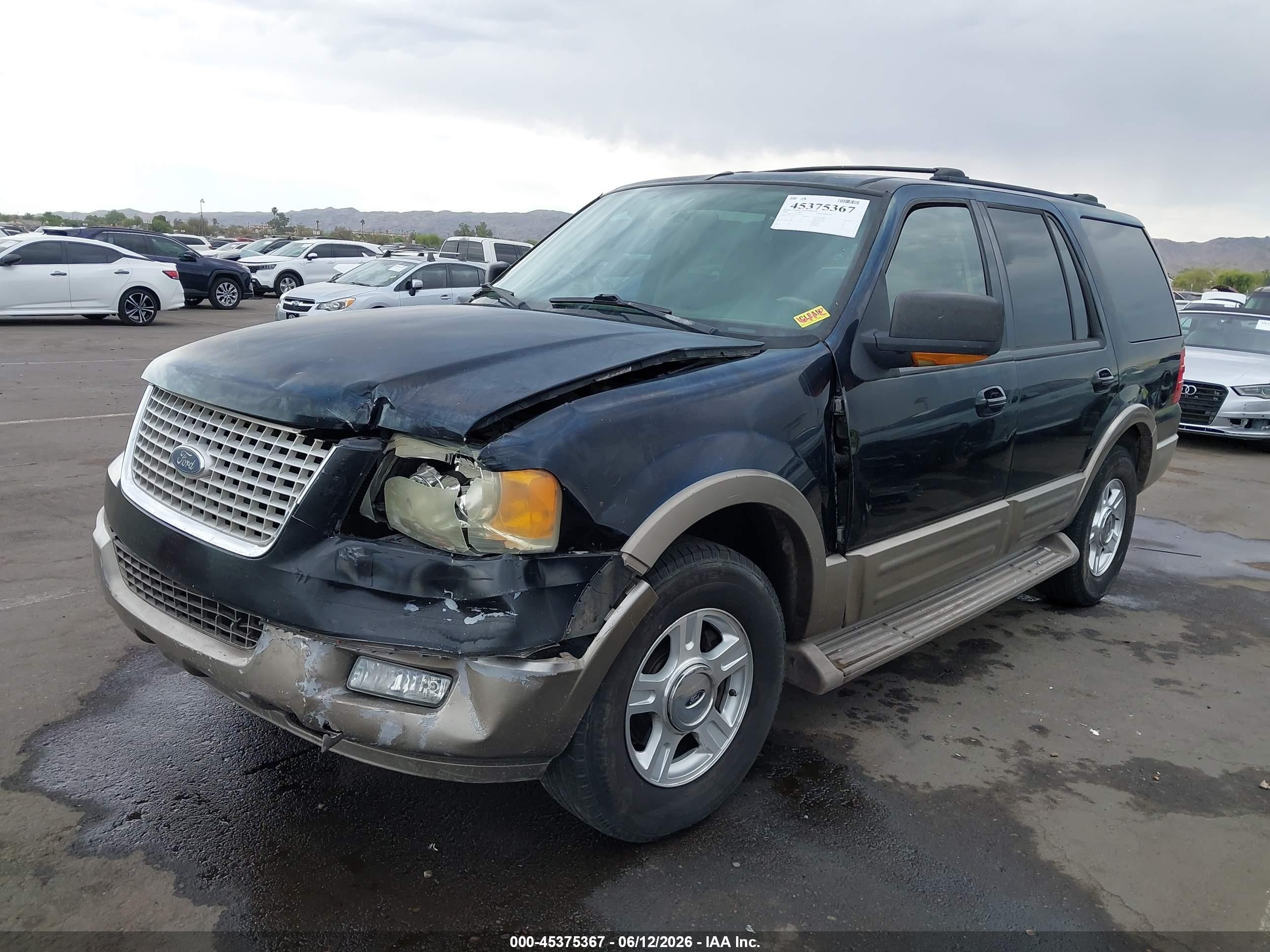 2004 Ford Expedition Eddie Bauer Black vin: 1FMPU17L64LB60361