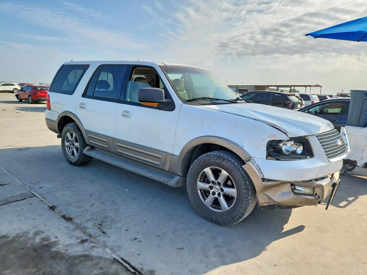 2003 Ford Expedition Eddie Bauer White vin: 1FMPU17L73LC56756