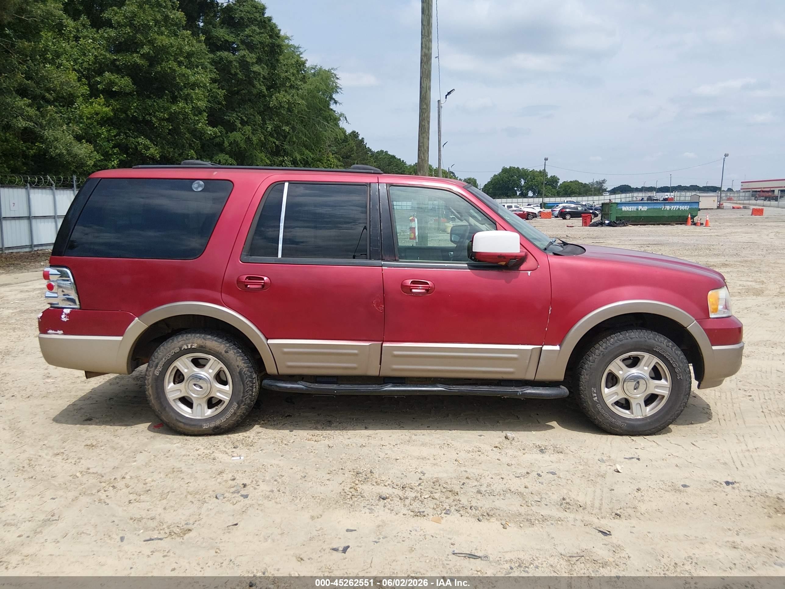 2004 Ford Expedition Eddie Bauer Burgundy vin: 1FMPU17LX4LB41151