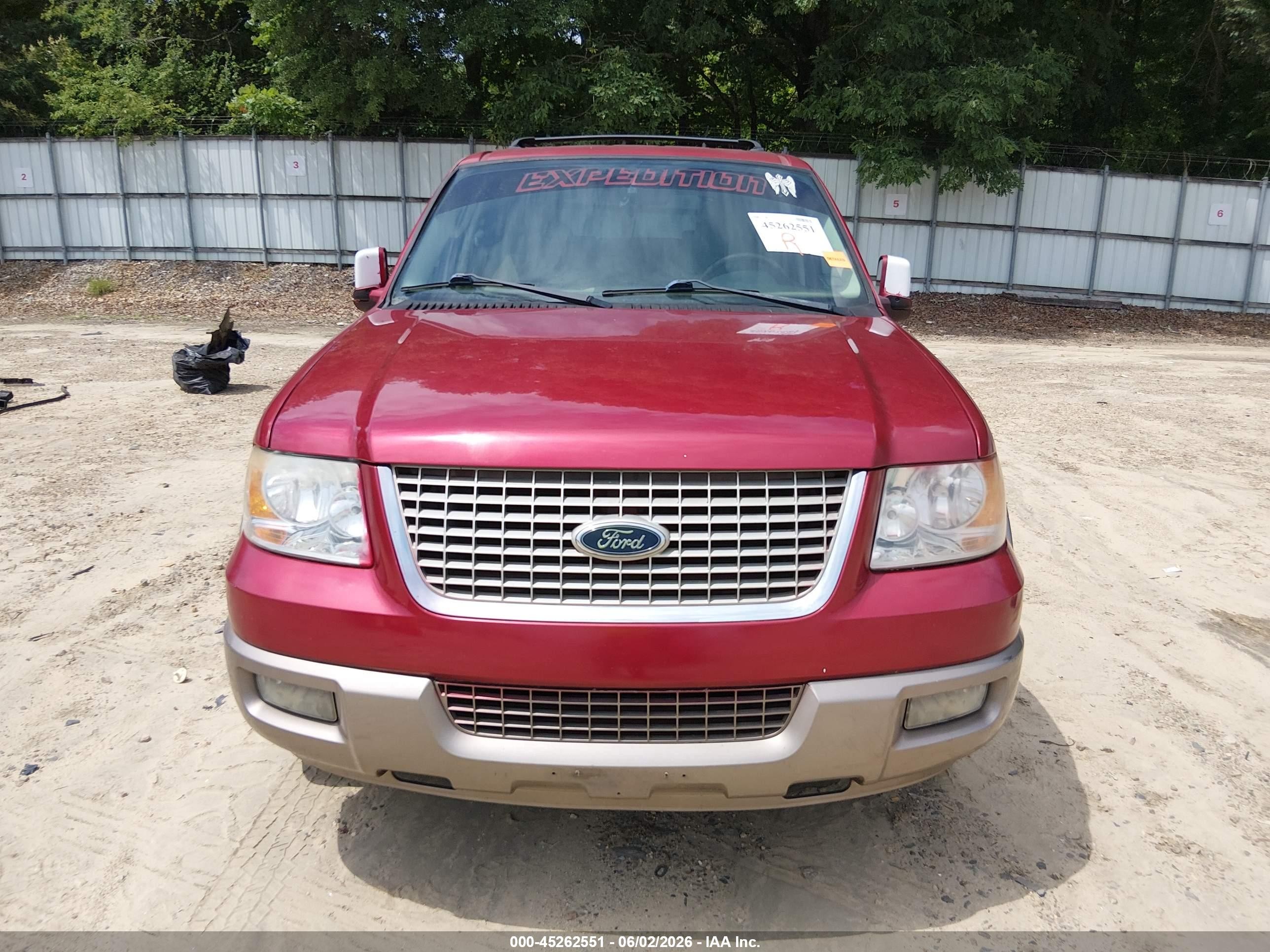 2004 Ford Expedition Eddie Bauer Burgundy vin: 1FMPU17LX4LB41151
