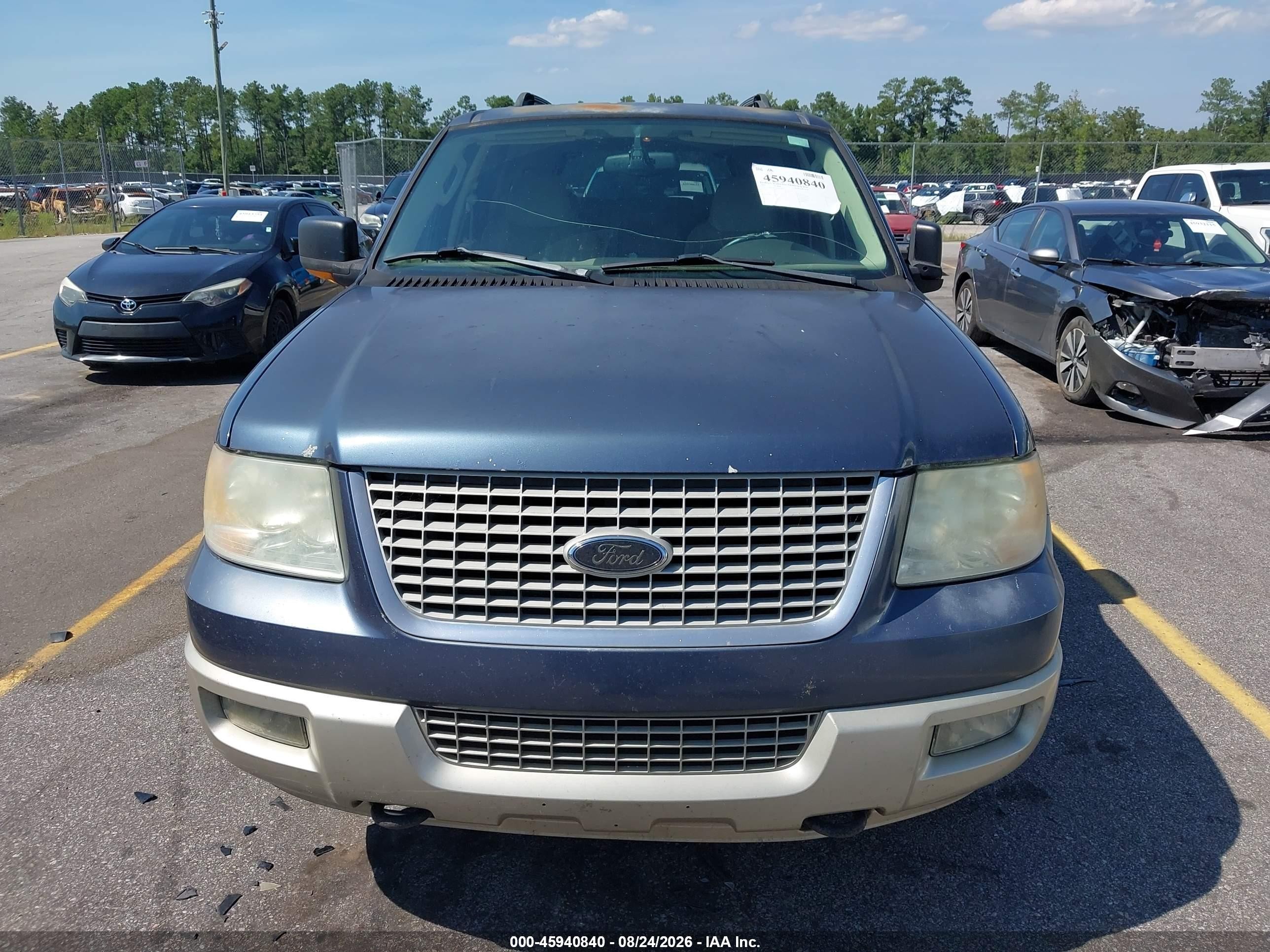 2005 Ford Expedition Eddie Bauer/king Ranch Blue vin: 1FMPU18565LA93505
