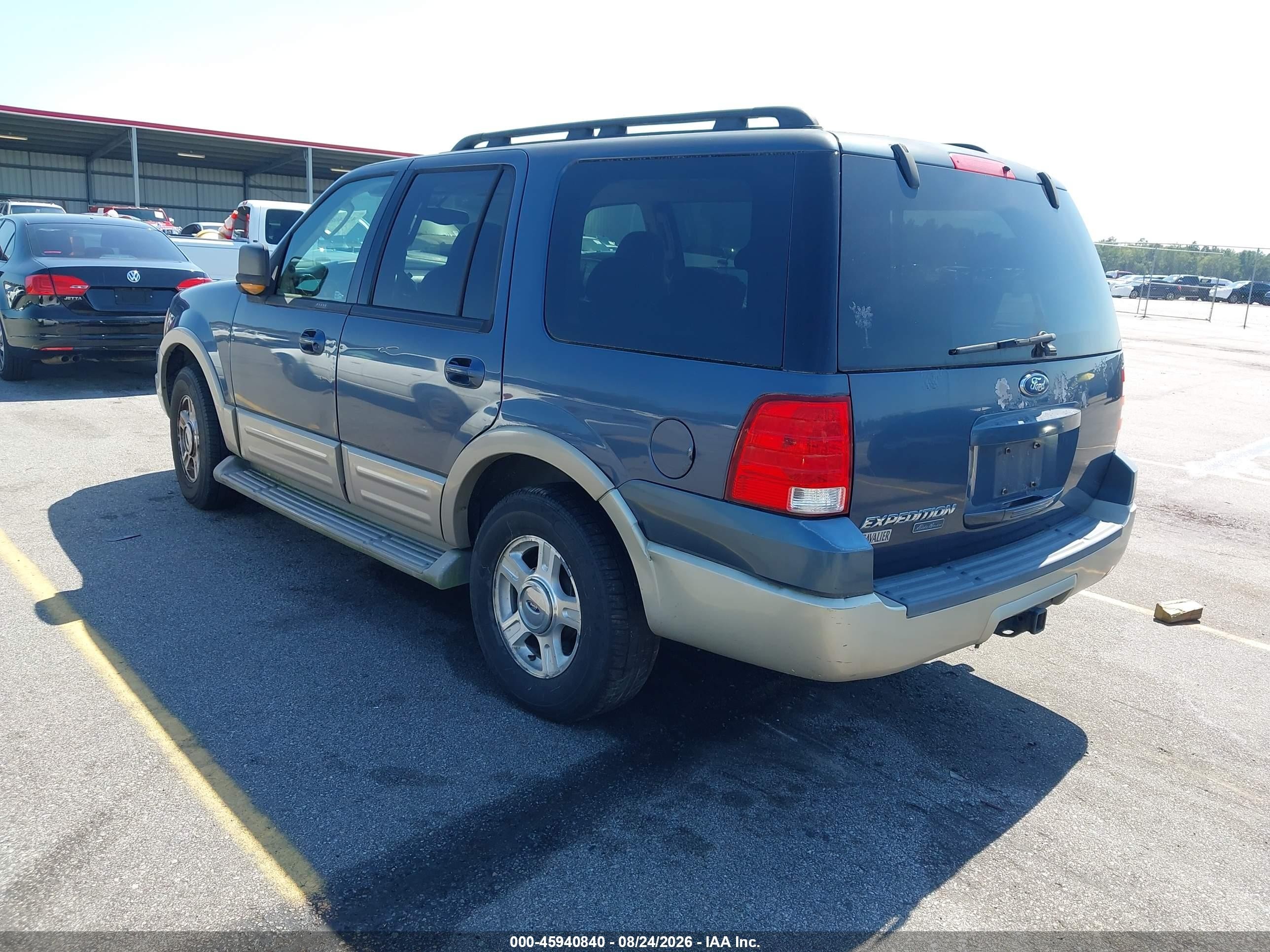 2005 Ford Expedition Eddie Bauer/king Ranch Blue vin: 1FMPU18565LA93505