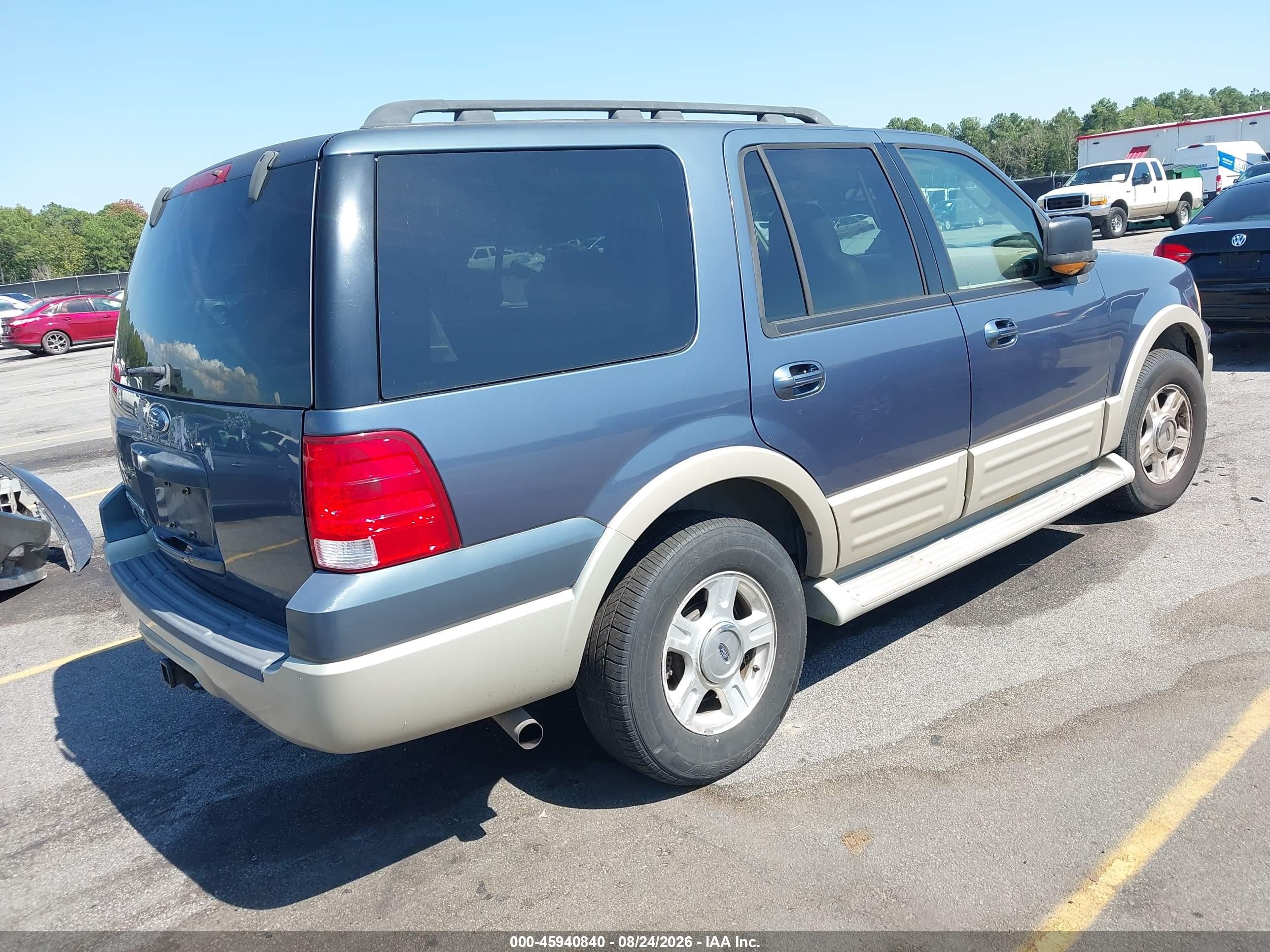 2005 Ford Expedition Eddie Bauer/king Ranch Blue vin: 1FMPU18565LA93505