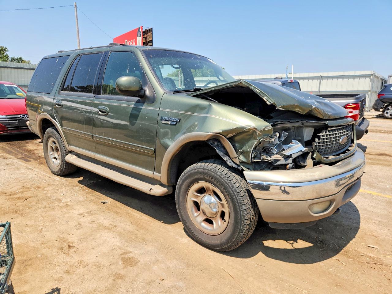 2000 Ford Expedition Eddie Bauer Green vin: 1FMPU18L0YLA43153