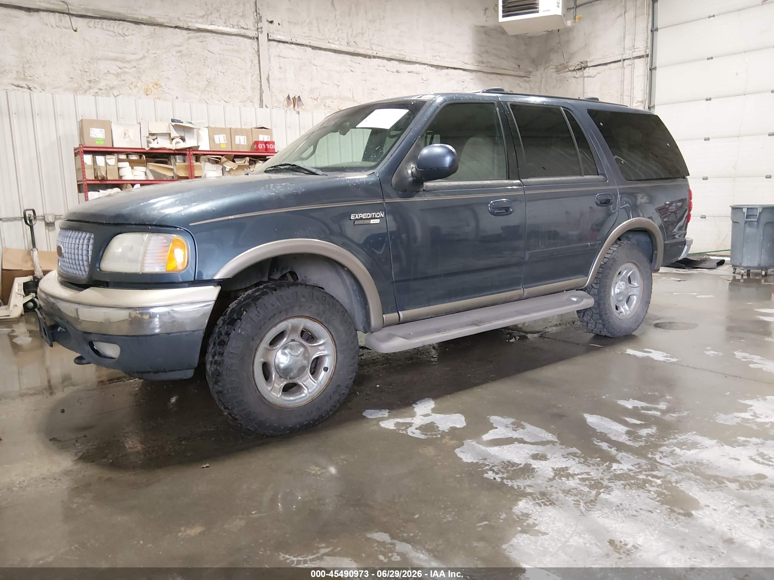 2001 Ford Expedition Eddie Bauer Blue vin: 1FMPU18L11LB19047