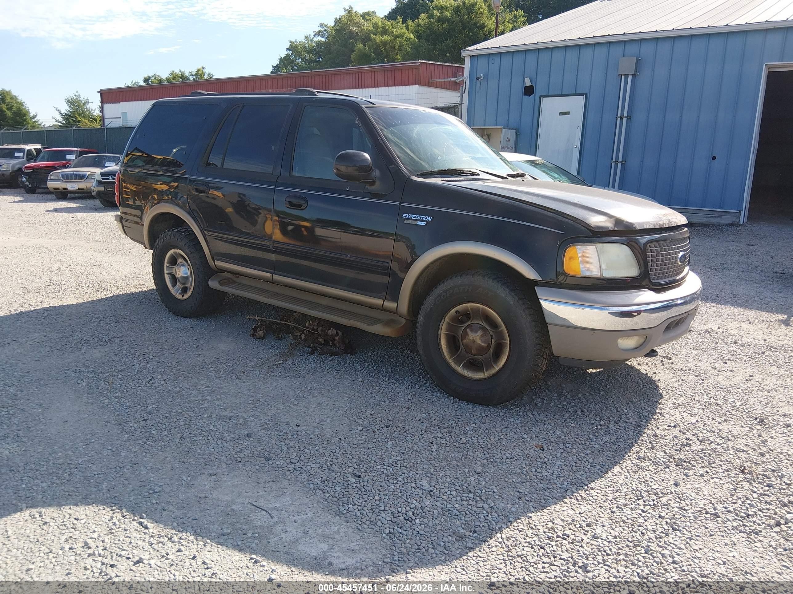 2002 Ford Expedition Eddie Bauer Black vin: 1FMPU18L22LA71379