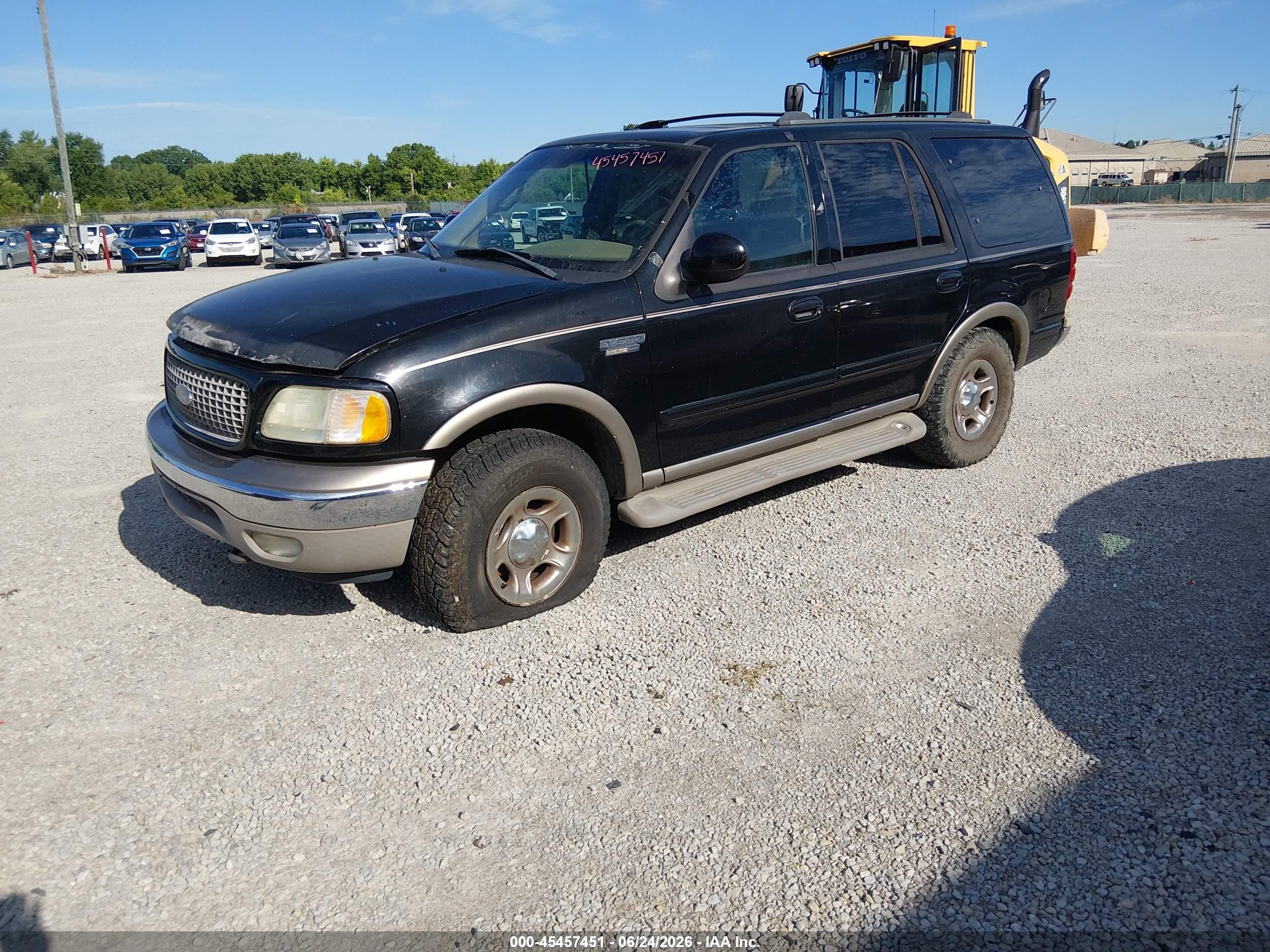 2002 Ford Expedition Eddie Bauer Black vin: 1FMPU18L22LA71379