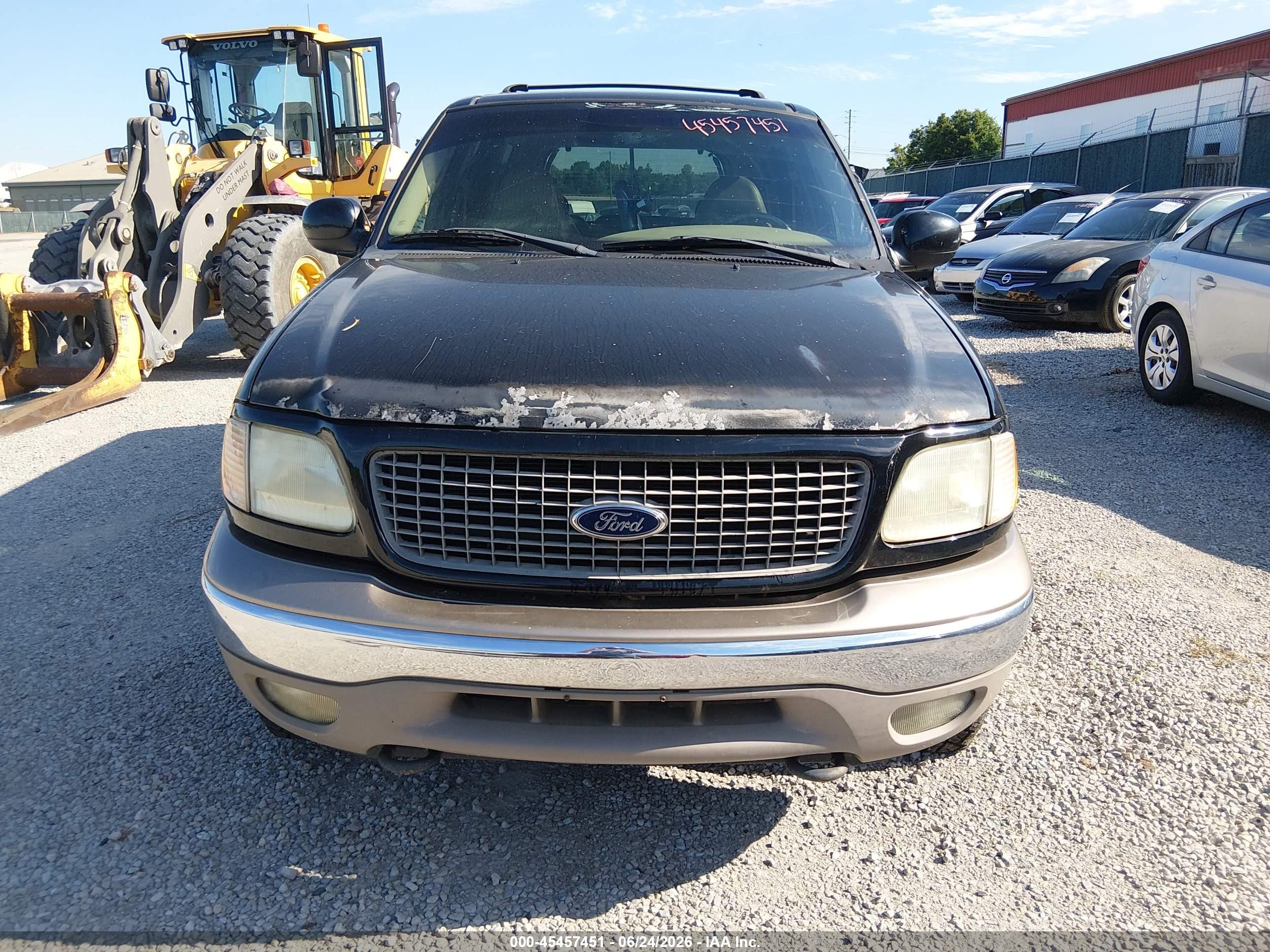 2002 Ford Expedition Eddie Bauer Black vin: 1FMPU18L22LA71379