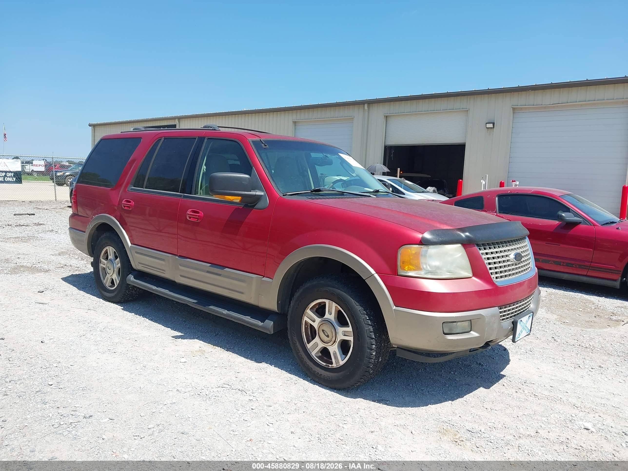 2003 Ford Expedition Eddie Bauer Red vin: 1FMPU18L33LA07630
