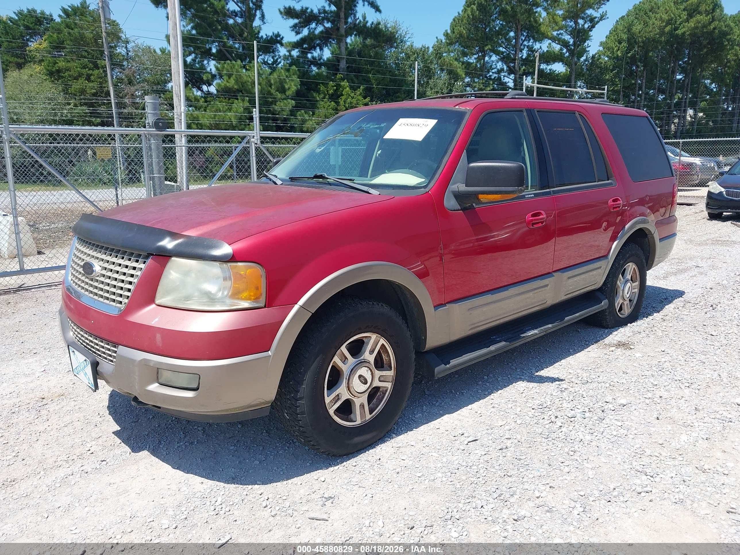 2003 Ford Expedition Eddie Bauer Красный vin: 1FMPU18L33LA07630