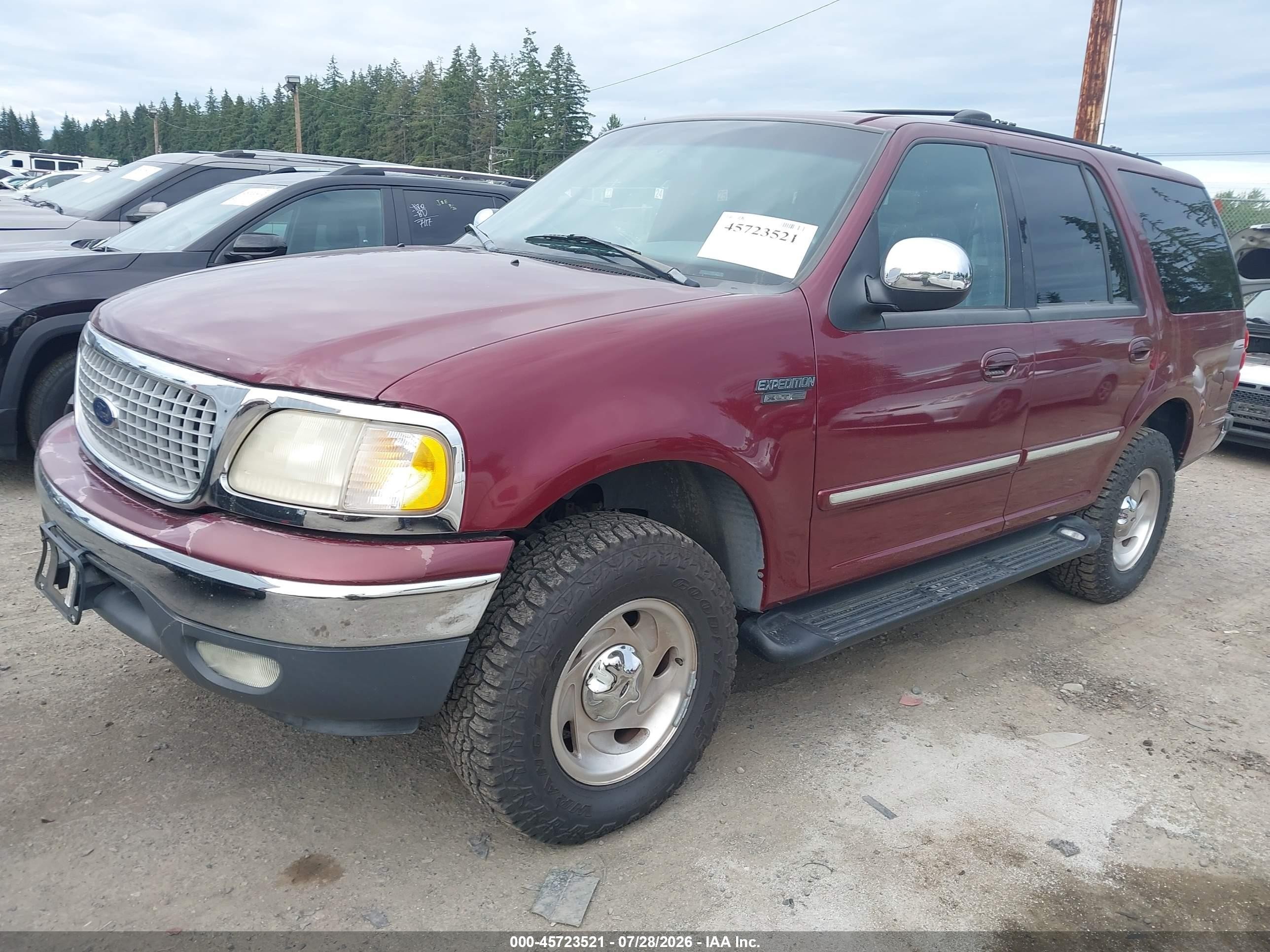 1999 Ford Expedition Eddie Bauer/xlt Red vin: 1FMPU18L3XLA67526