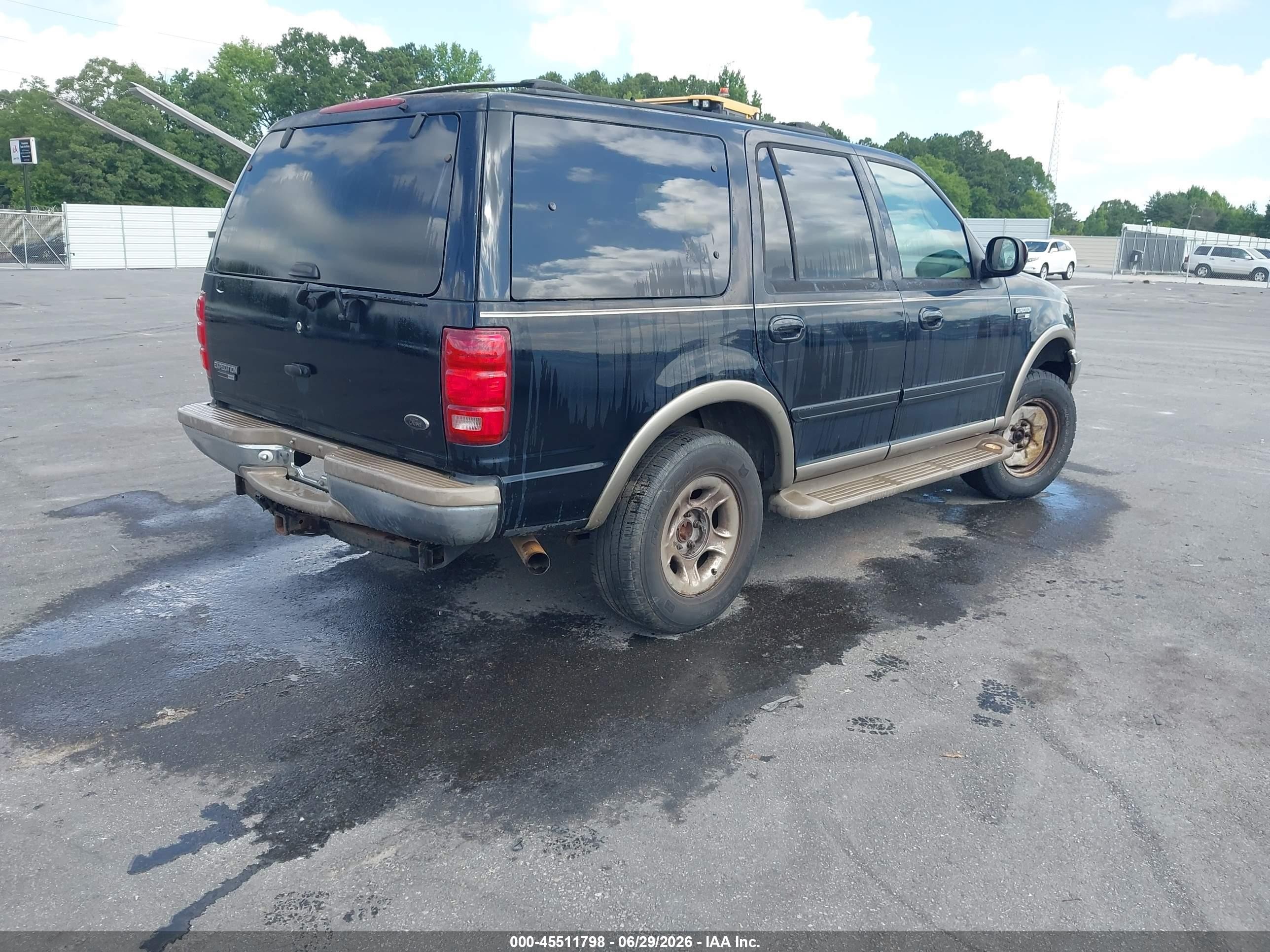 2001 Ford Expedition Eddie Bauer Black vin: 1FMPU18L41LA19718