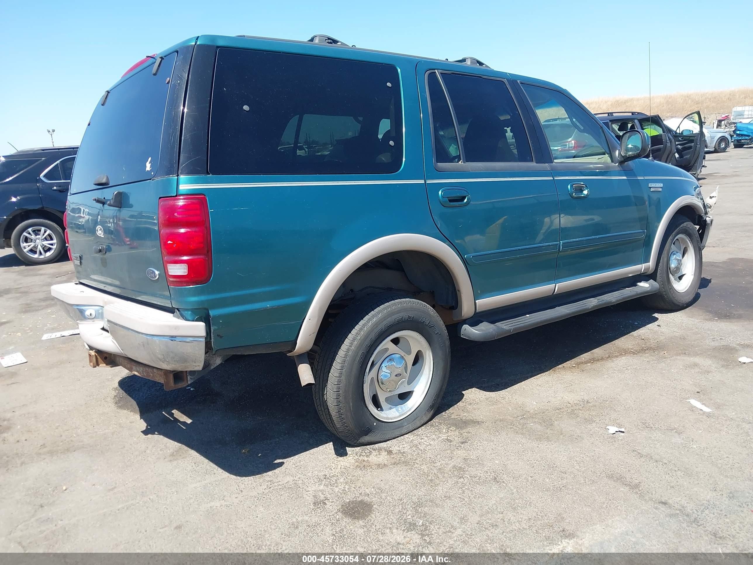 1998 Ford Expedition Eddie Bauer/xlt Green vin: 1FMPU18L4WLB62451