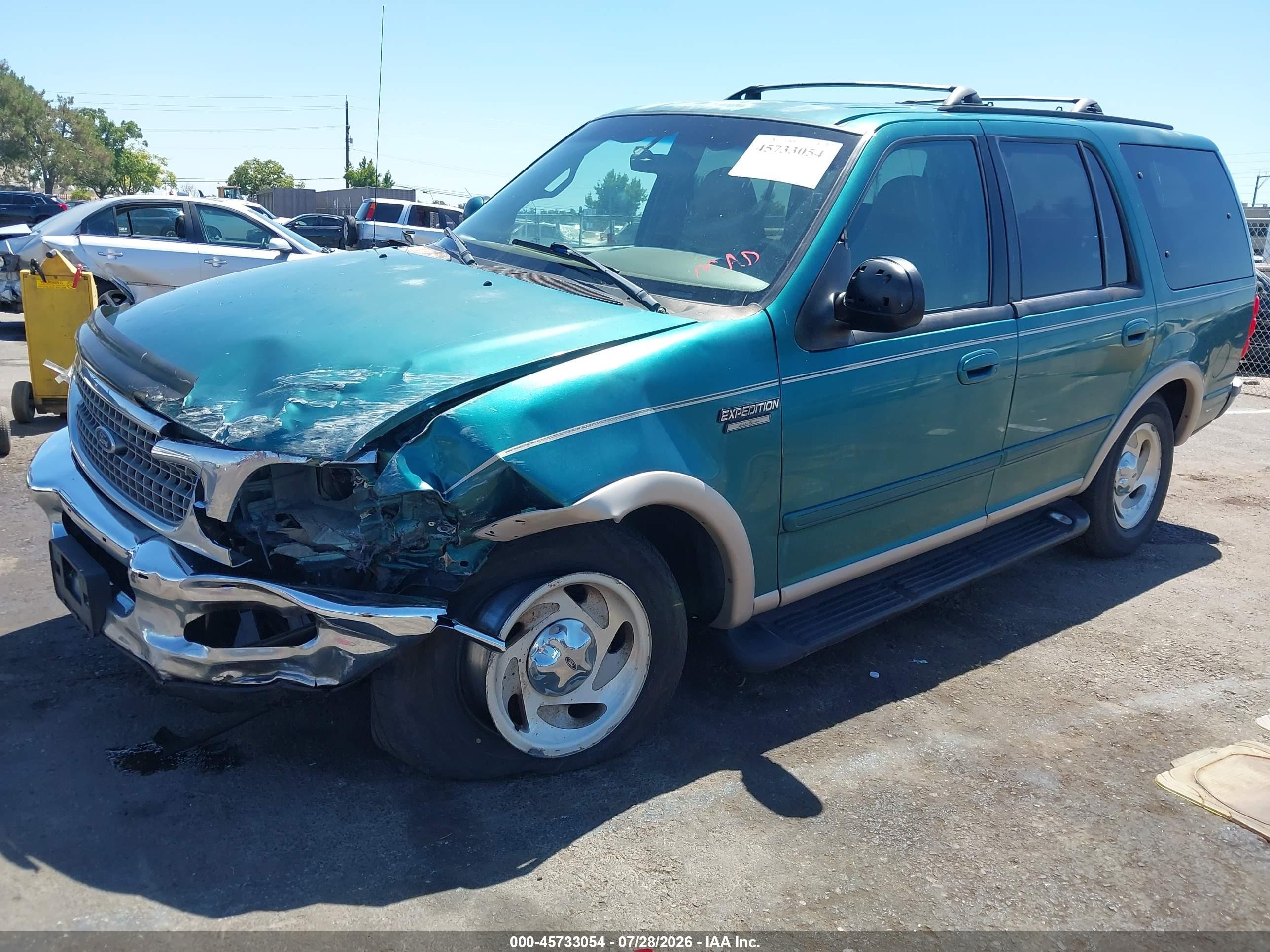 1998 Ford Expedition Eddie Bauer/xlt Green vin: 1FMPU18L4WLB62451