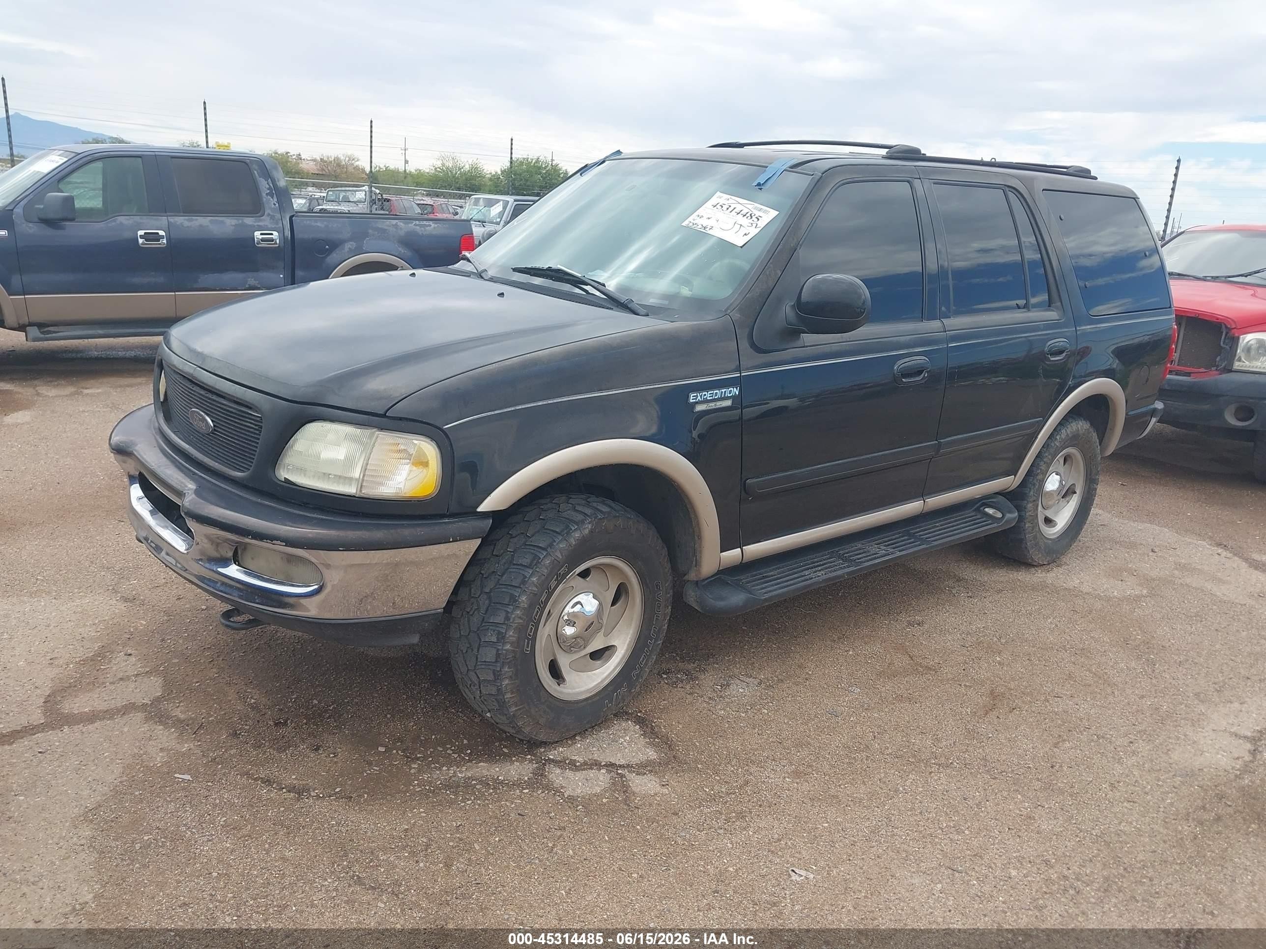 1998 Ford Expedition Eddie Bauer/xlt Black vin: 1FMPU18L4WLC08053