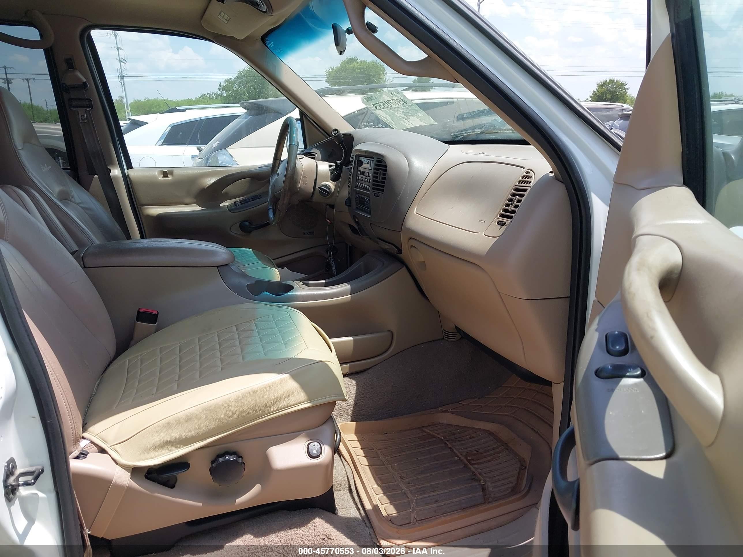 1999 Ford Expedition Eddie Bauer/xlt White vin: 1FMPU18L4XLA62349