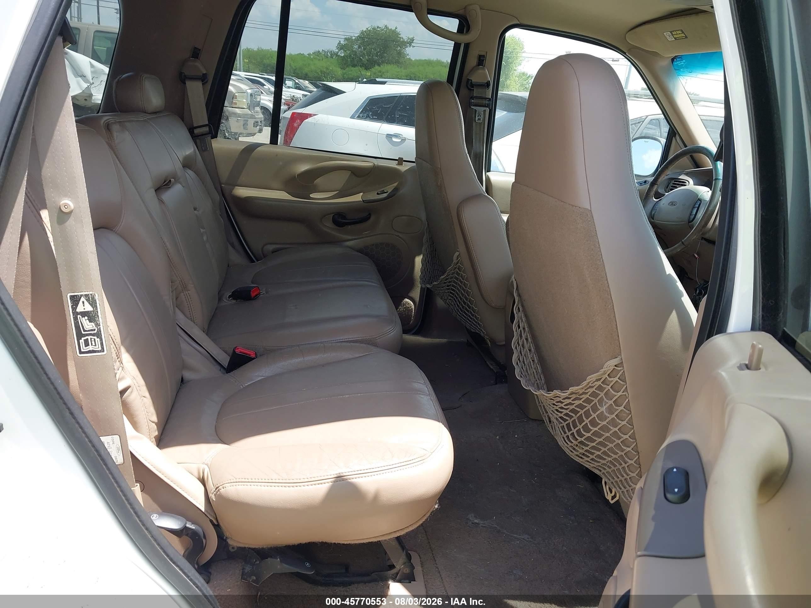 1999 Ford Expedition Eddie Bauer/xlt White vin: 1FMPU18L4XLA62349