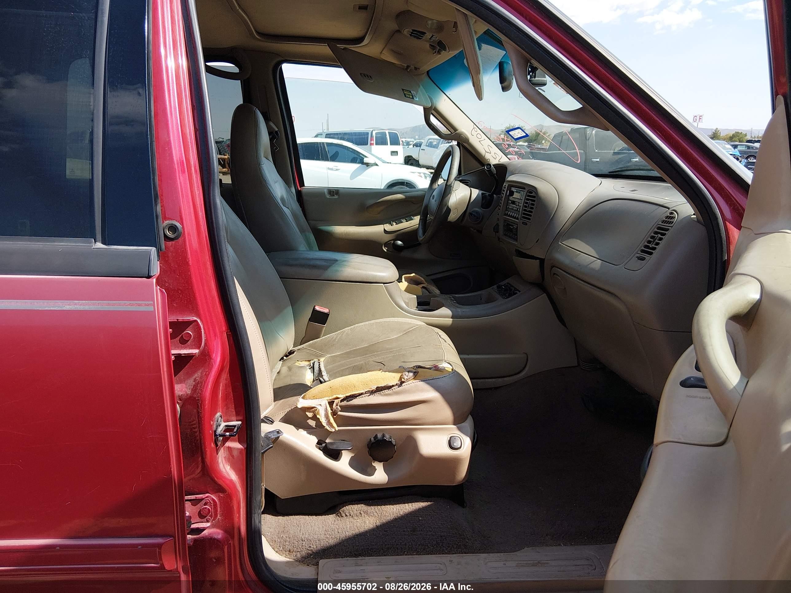 2002 Ford Expedition Eddie Bauer Red vin: 1FMPU18L52LA73918