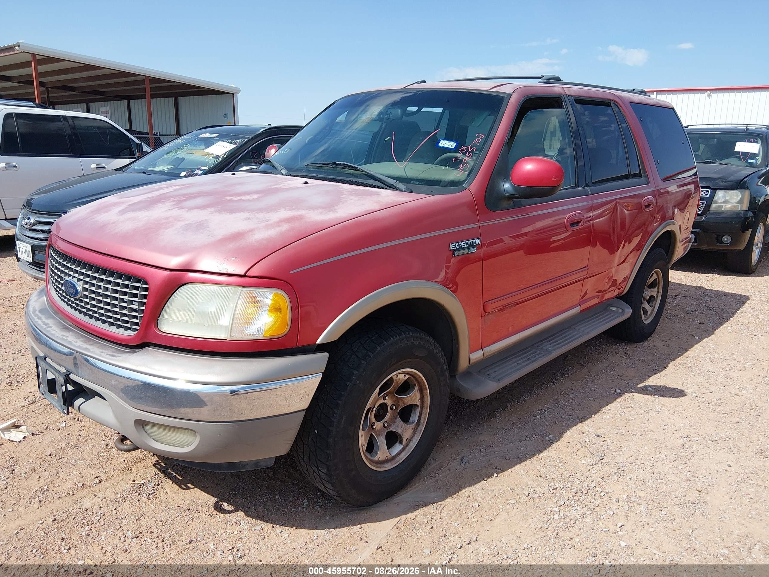 2002 Ford Expedition Eddie Bauer Red vin: 1FMPU18L52LA73918