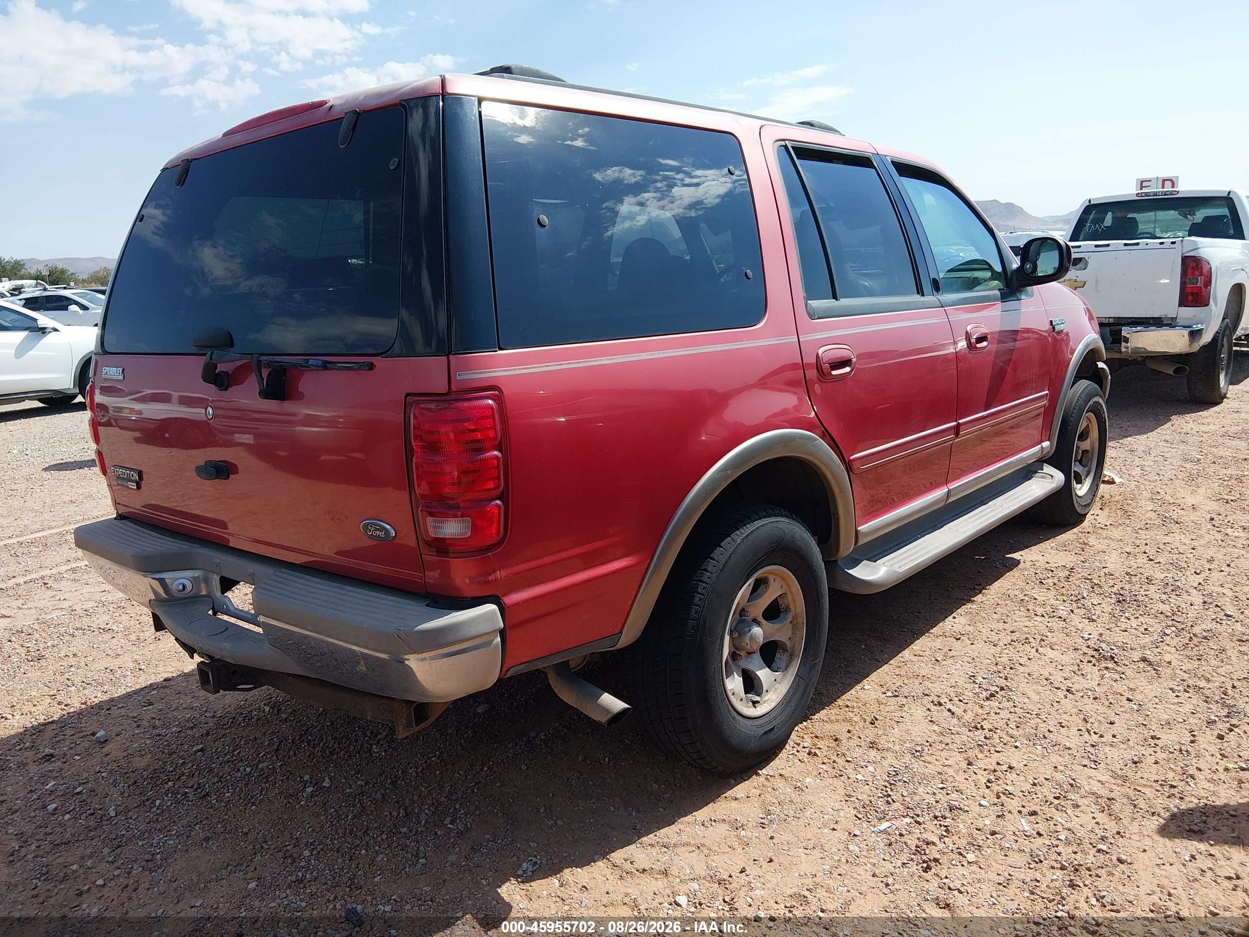 2002 Ford Expedition Eddie Bauer Red vin: 1FMPU18L52LA73918