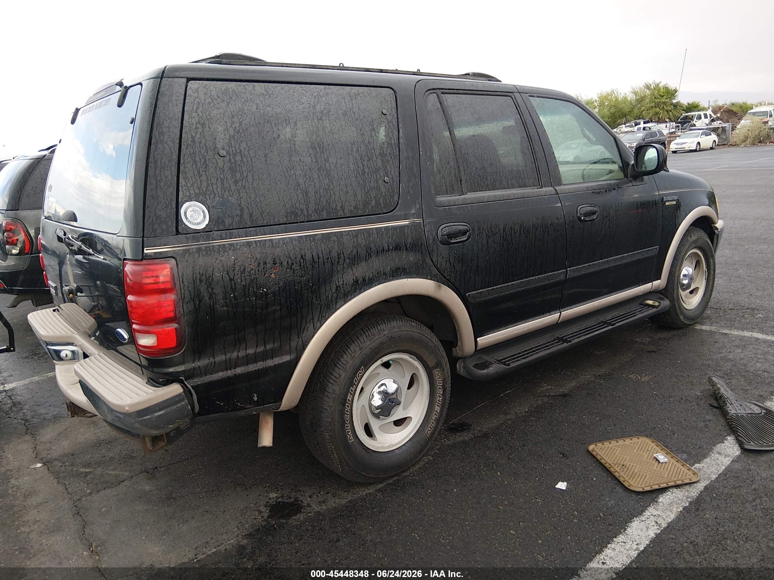 1998 Ford Expedition Eddie Bauer/xlt Black vin: 1FMPU18L7WLB90681