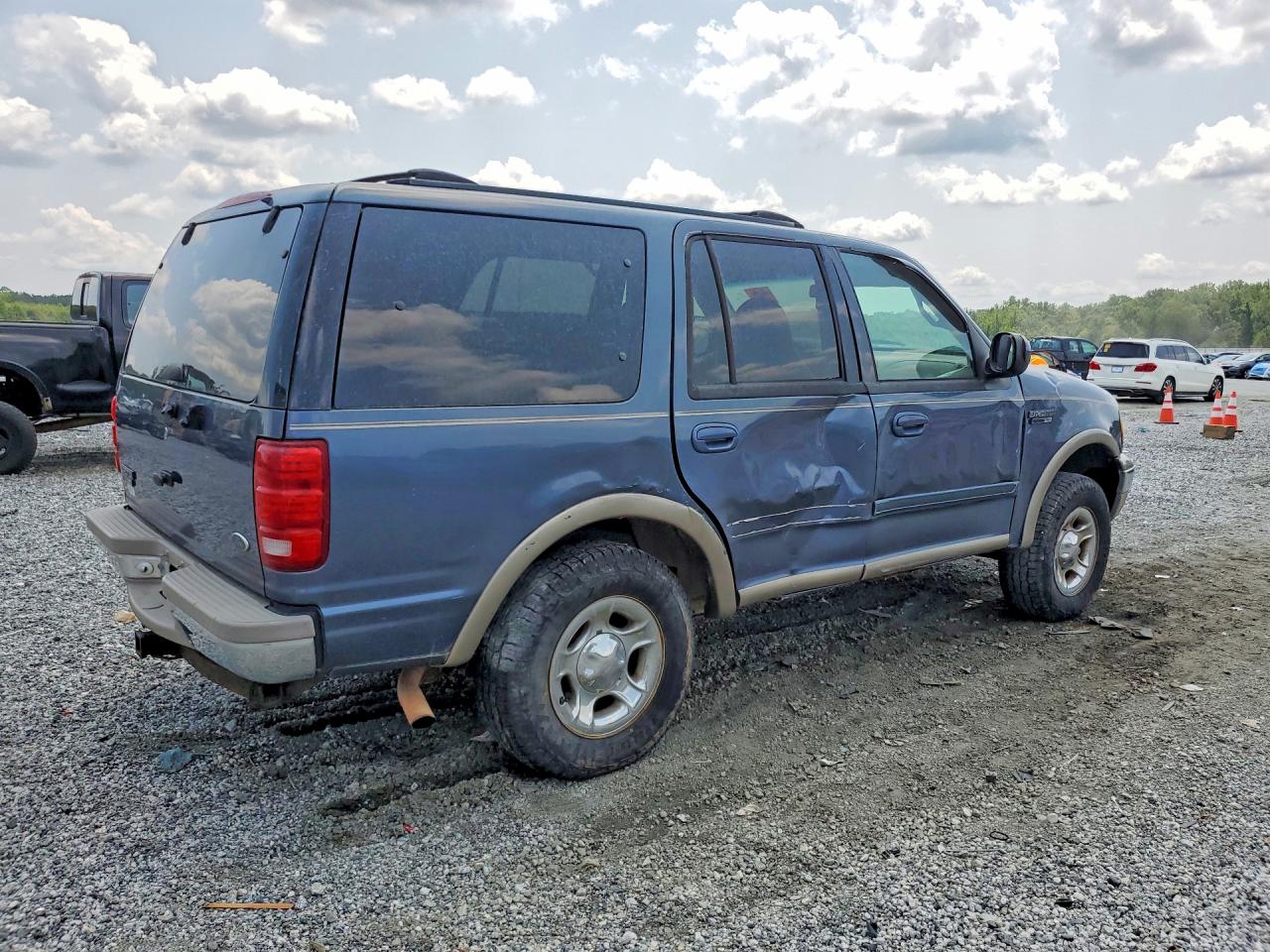 2002 Ford Expedition Eddie Bauer Blue vin: 1FMPU18L82LA45353