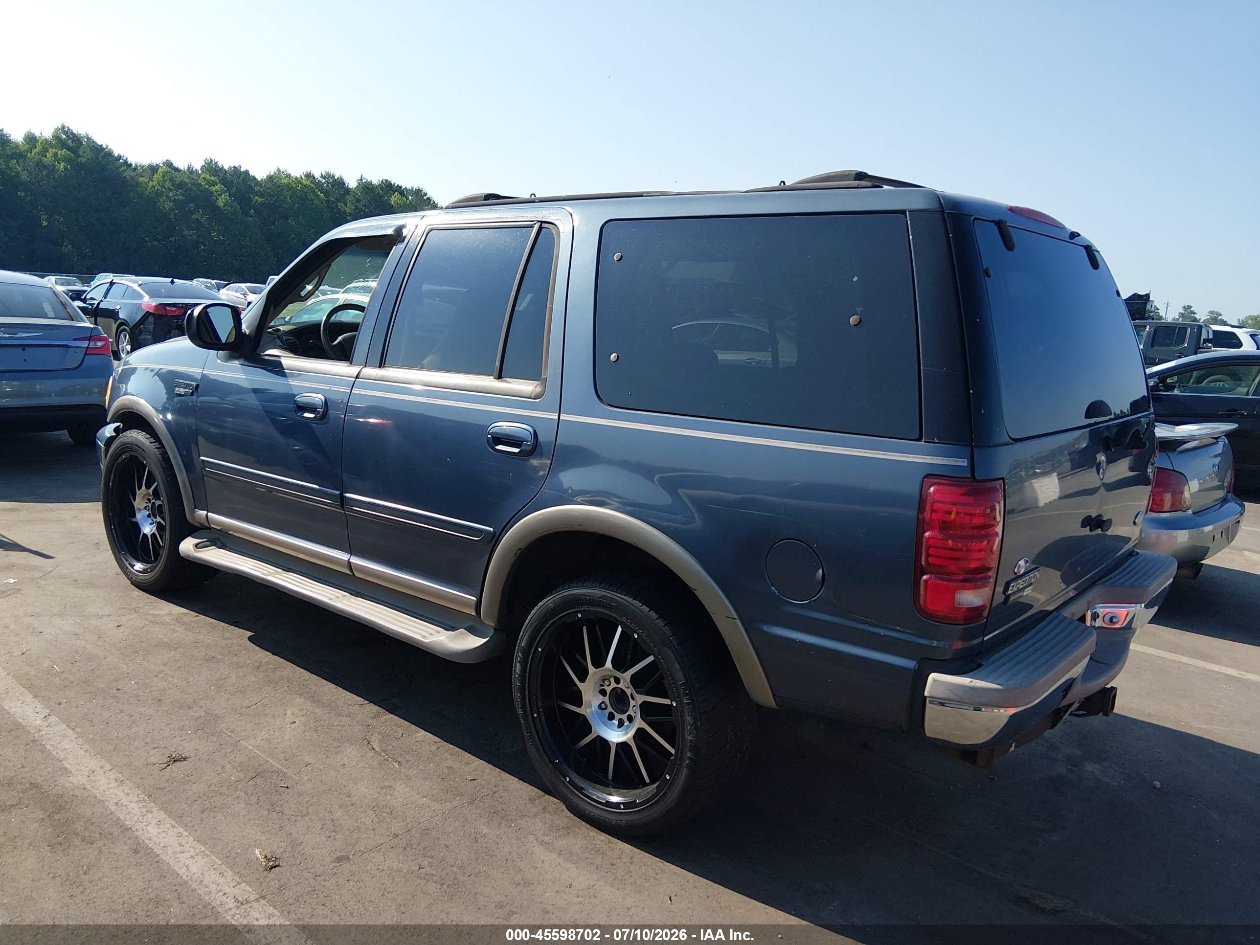 2000 Ford Expedition Eddie Bauer Blue vin: 1FMPU18L8YLA02351