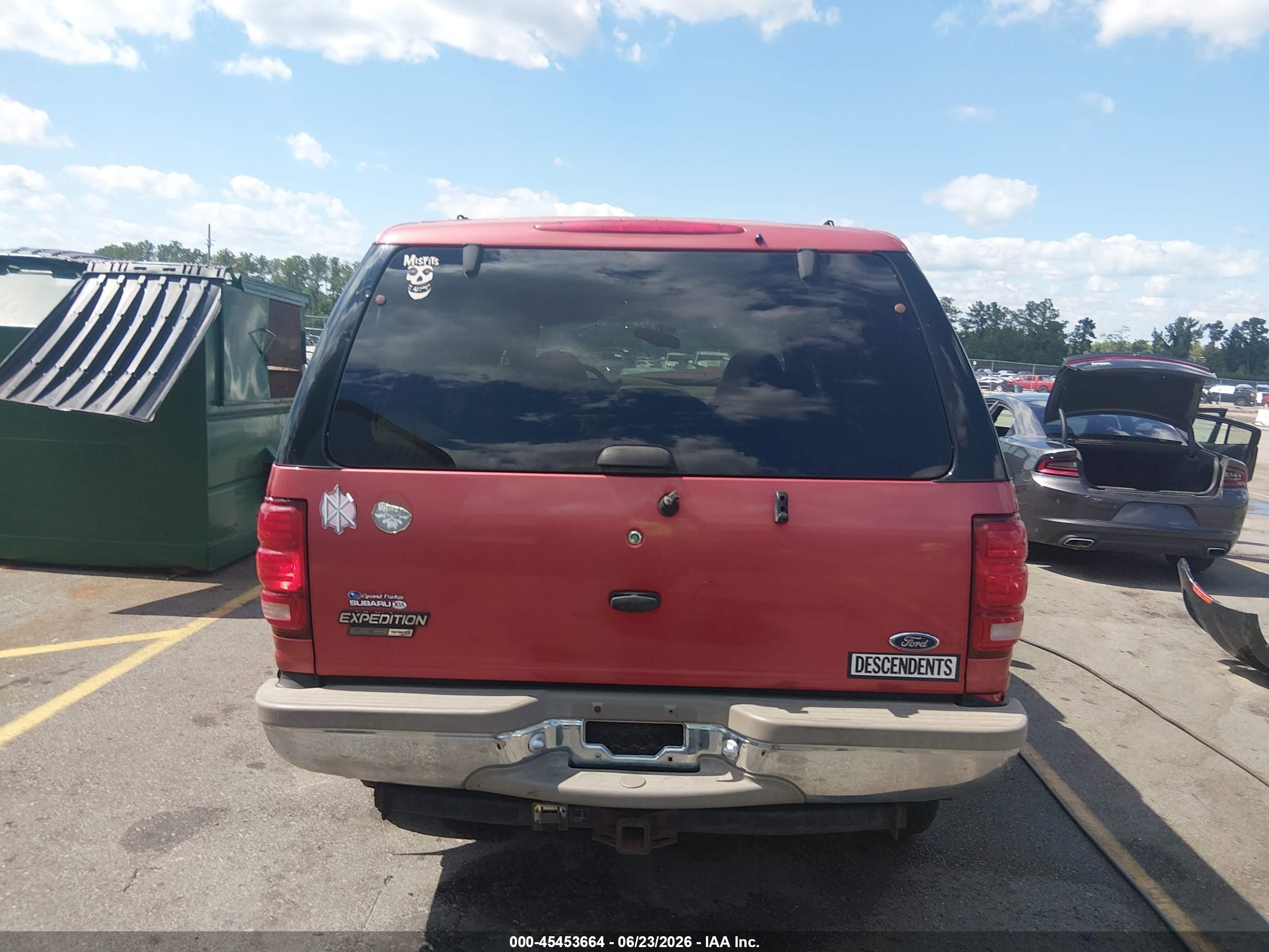 2001 Ford Expedition Eddie Bauer Red vin: 1FMPU18L91LB24559