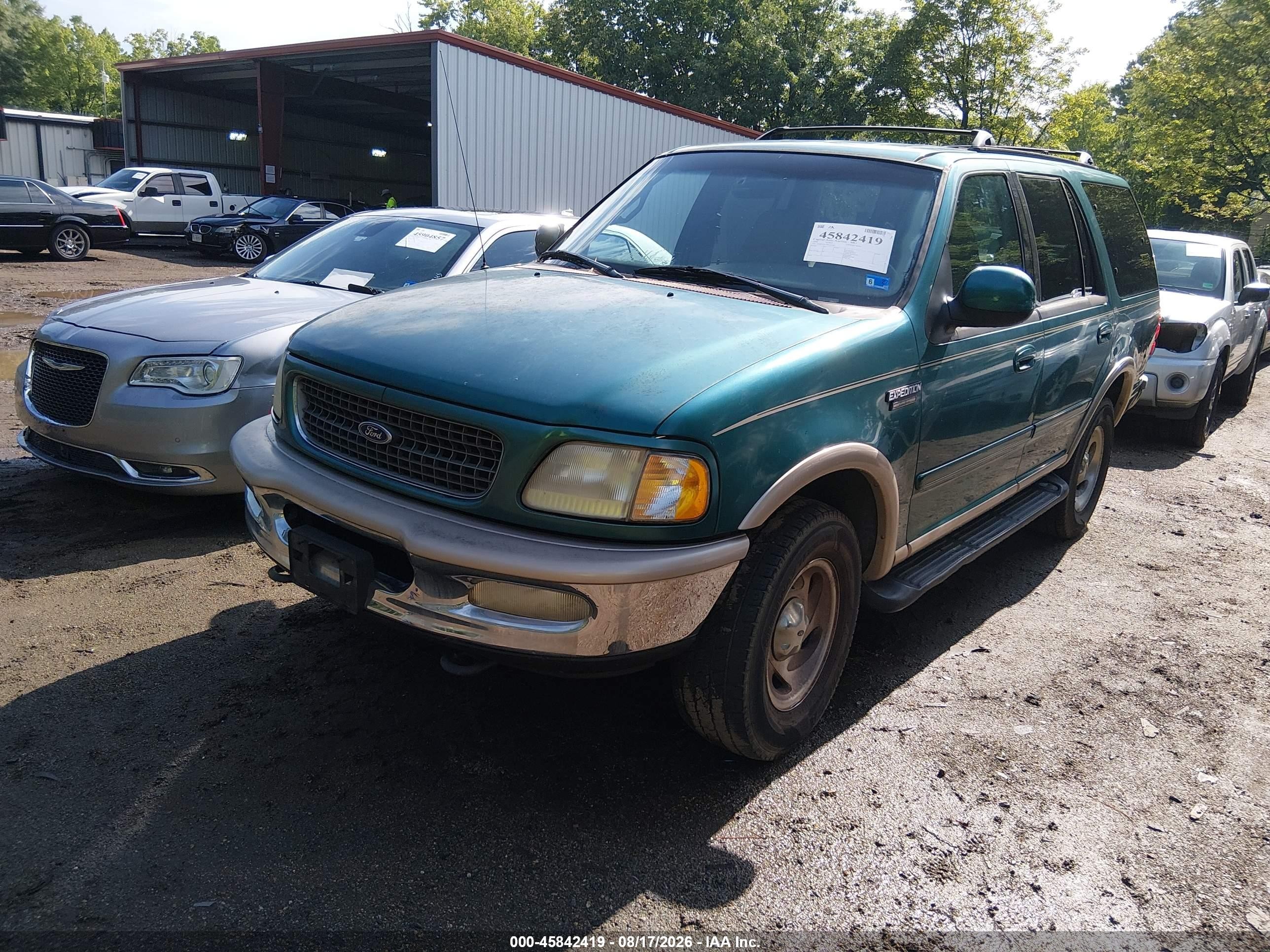 1998 Ford Expedition Eddie Bauer/xlt Green vin: 1FMPU18L9WLA85544