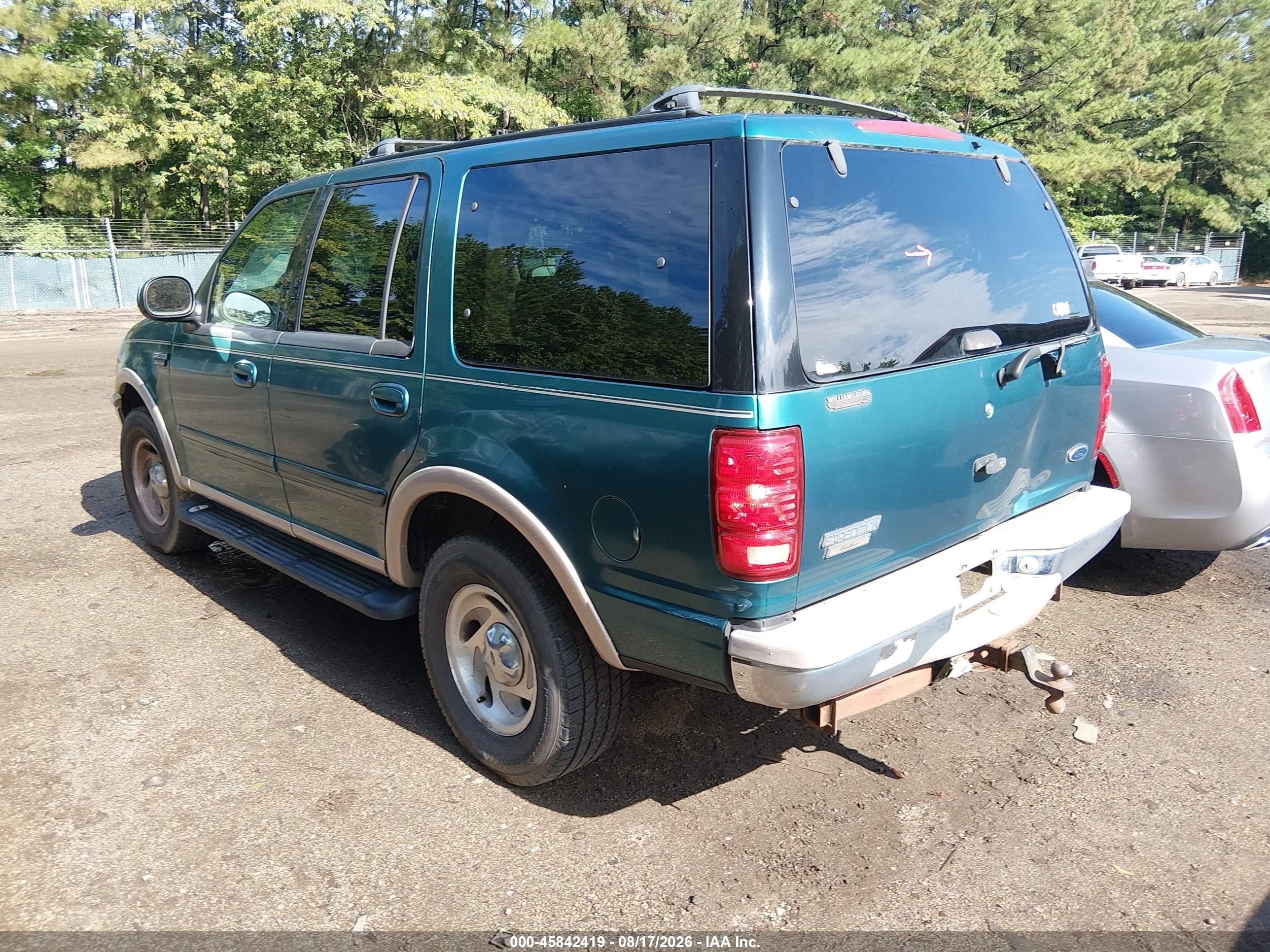 1998 Ford Expedition Eddie Bauer/xlt Green vin: 1FMPU18L9WLA85544