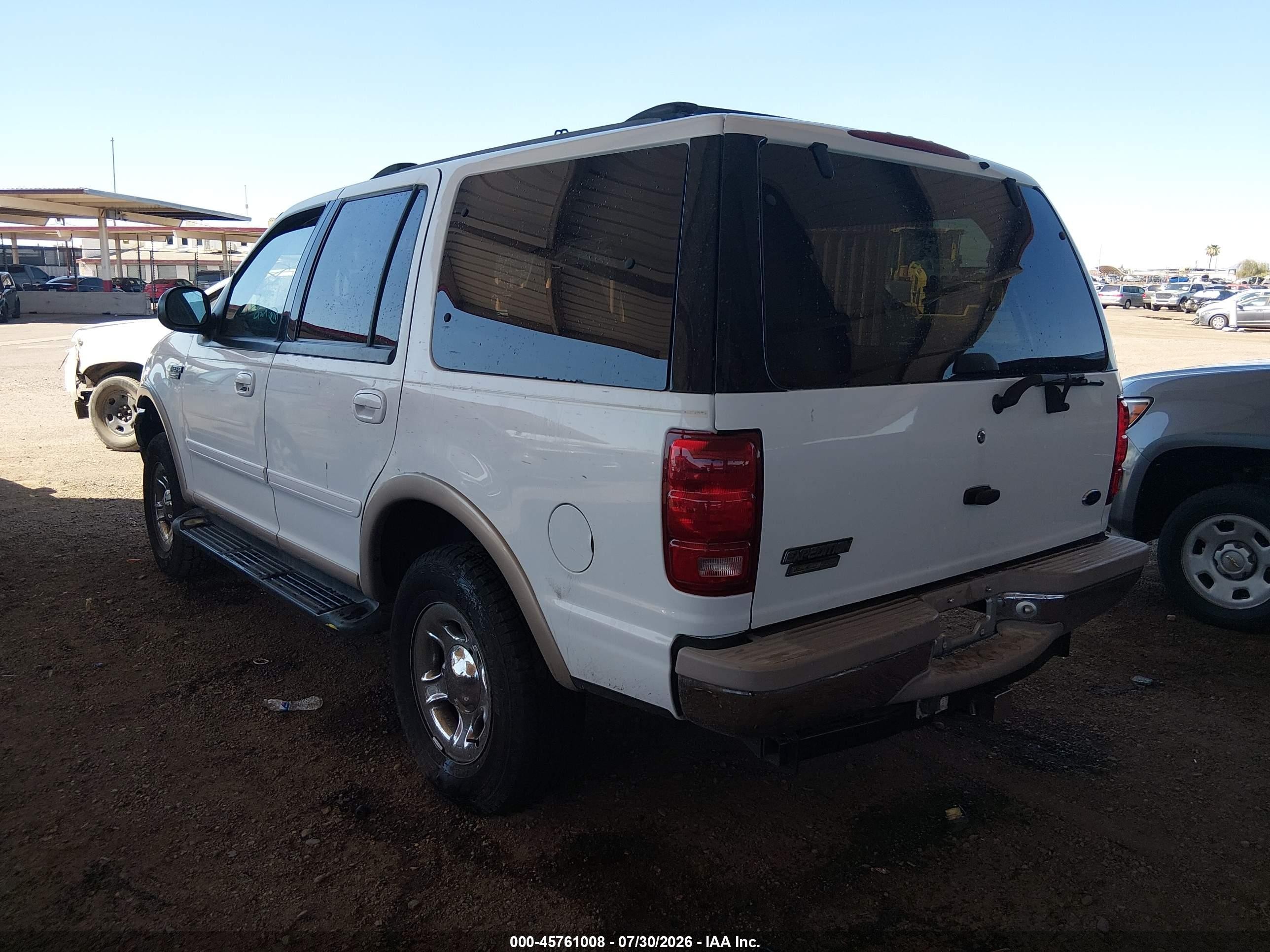 1999 Ford Expedition Eddie Bauer/xlt White vin: 1FMPU18L9XLB18866