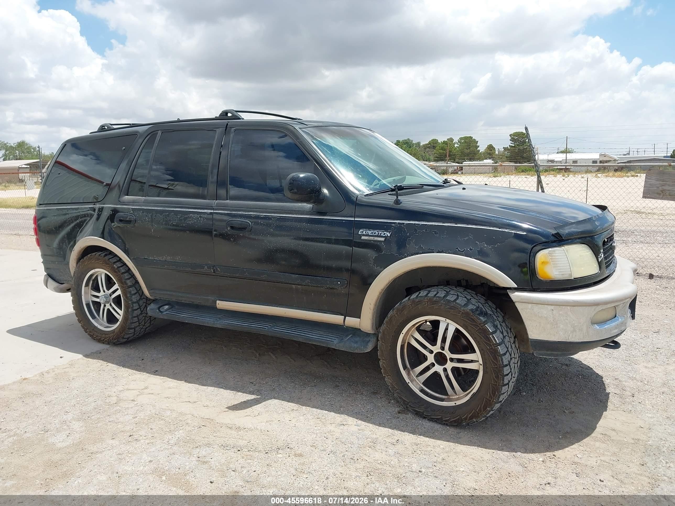 1998 Ford Expedition Eddie Bauer/xlt Black vin: 1FMPU18LXWLA50947