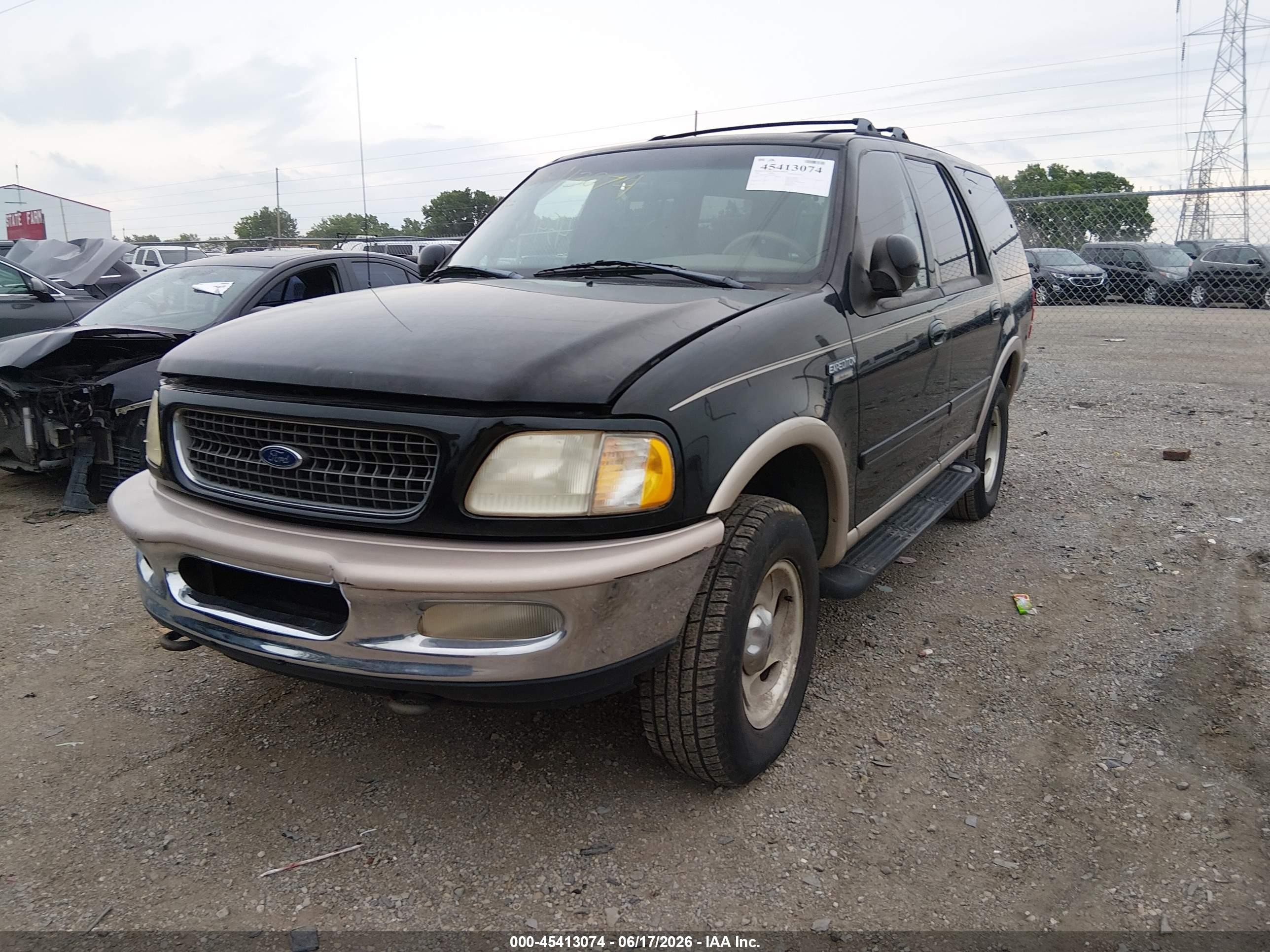 1998 Ford Expedition Eddie Bauer/xlt Black vin: 1FMPU18LXWLA99551